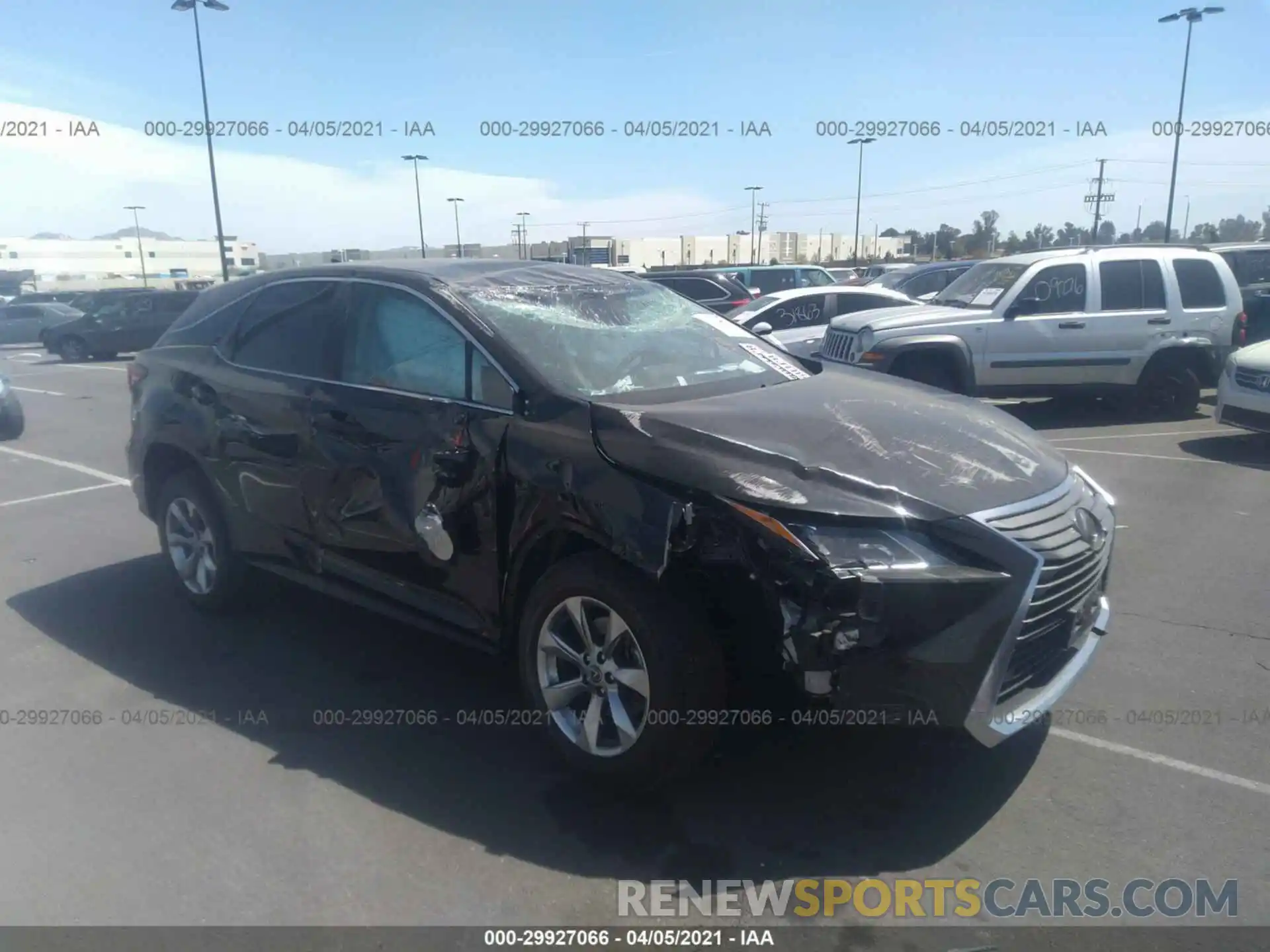 1 Photograph of a damaged car 2T2ZZMCA9KC130999 LEXUS RX 2019