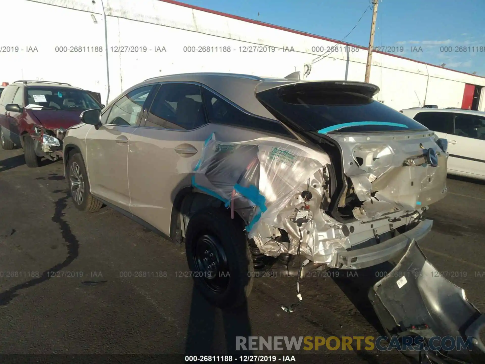 3 Photograph of a damaged car 2T2ZZMCA9KC142019 LEXUS RX 2019