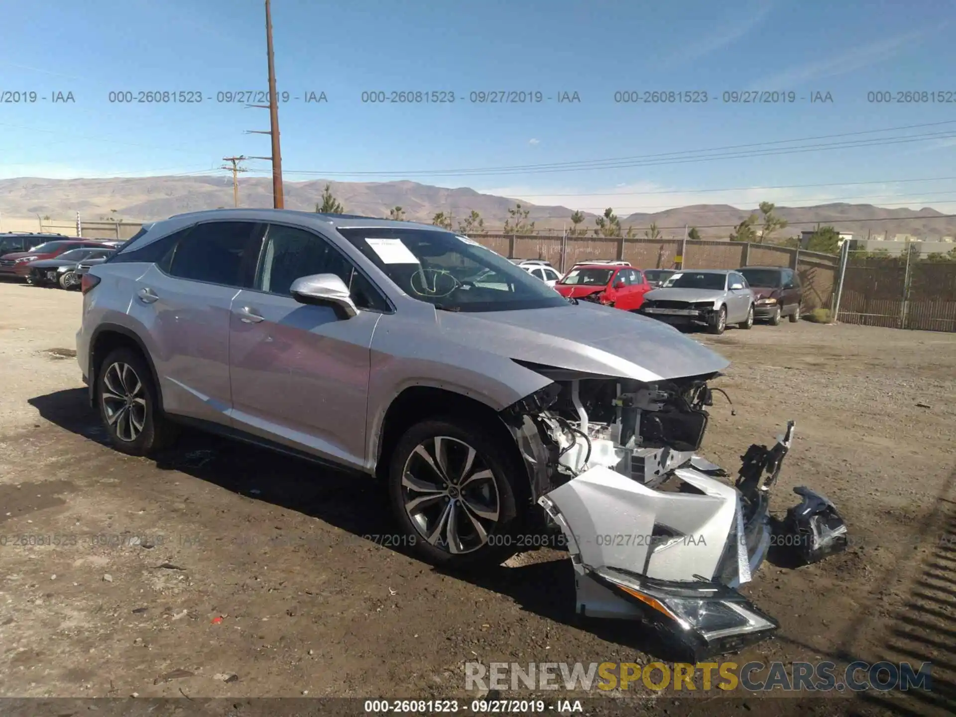 1 Photograph of a damaged car JTJBZMCA0K2039850 LEXUS RX 2019