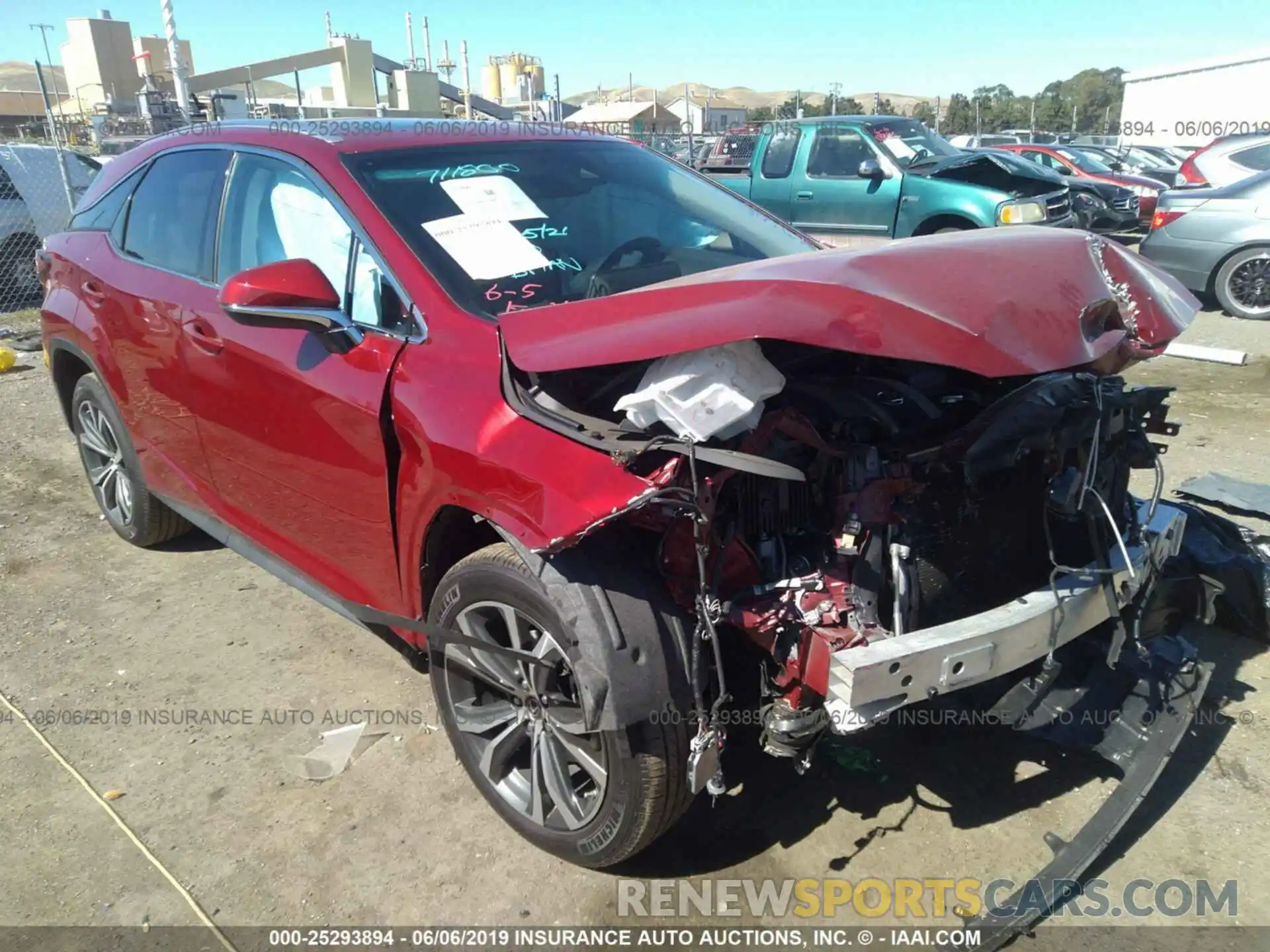 1 Photograph of a damaged car JTJBZMCA3K2041317 LEXUS RX 2019