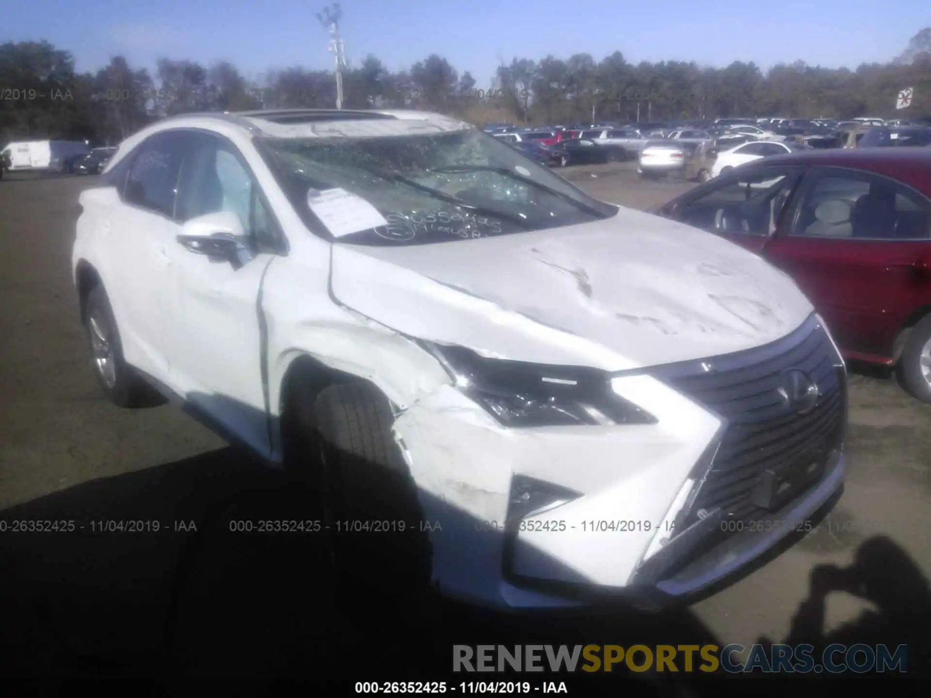 1 Photograph of a damaged car JTJBZMCA5K2041481 LEXUS RX 2019