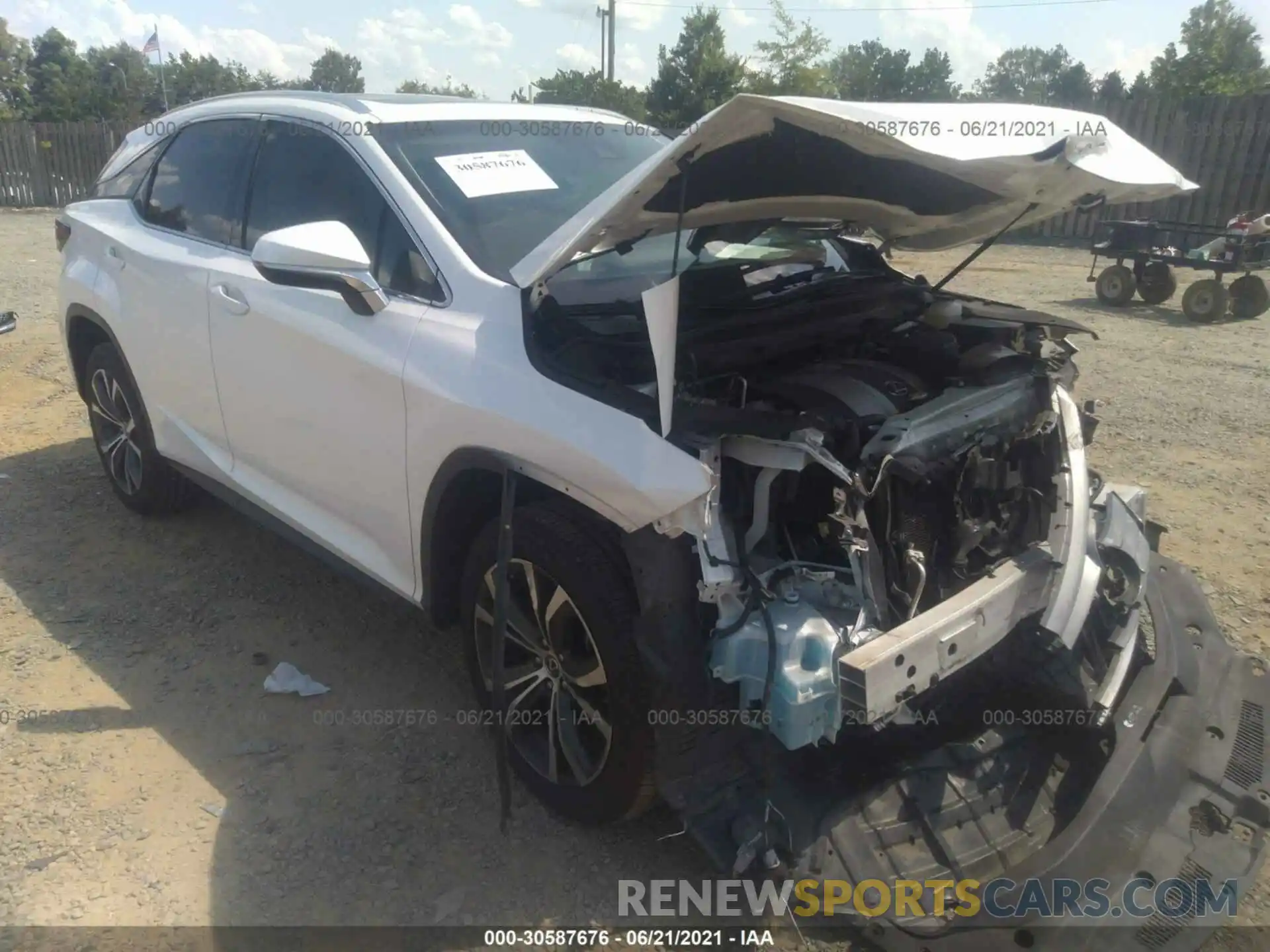 1 Photograph of a damaged car JTJBZMCA6K2041926 LEXUS RX 2019