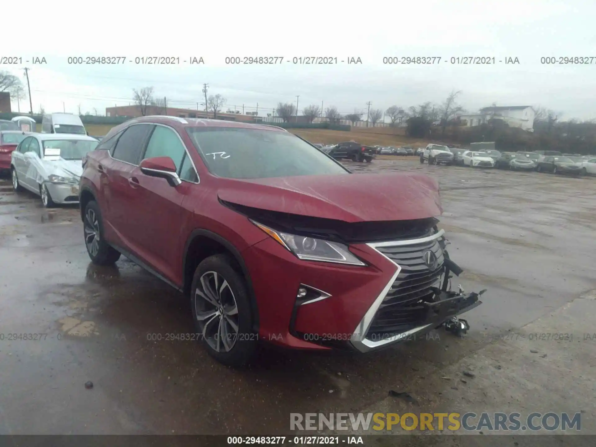 1 Photograph of a damaged car JTJBZMCA7K2041062 LEXUS RX 2019