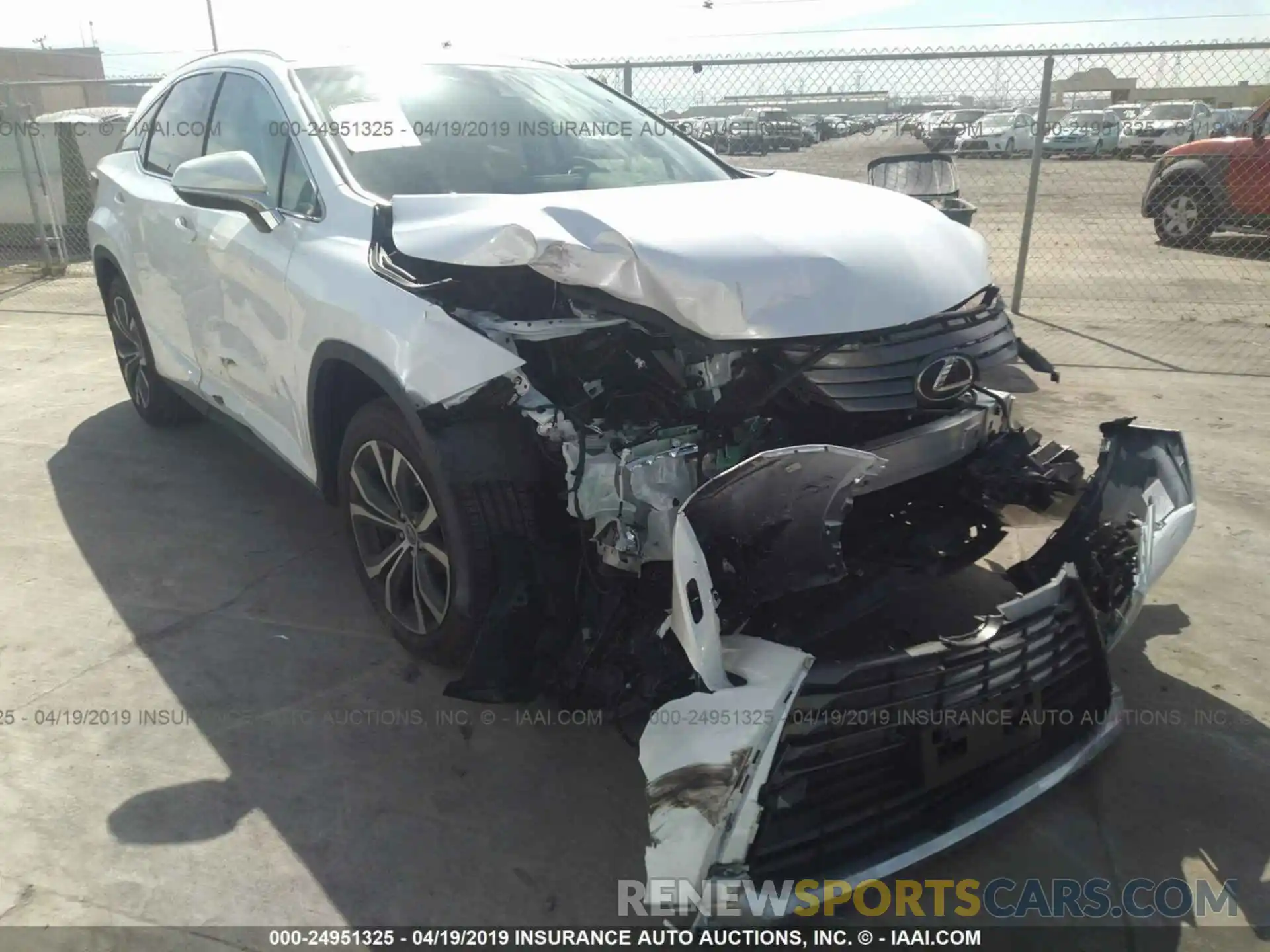 1 Photograph of a damaged car JTJBZMCAXK2040004 LEXUS RX 2019