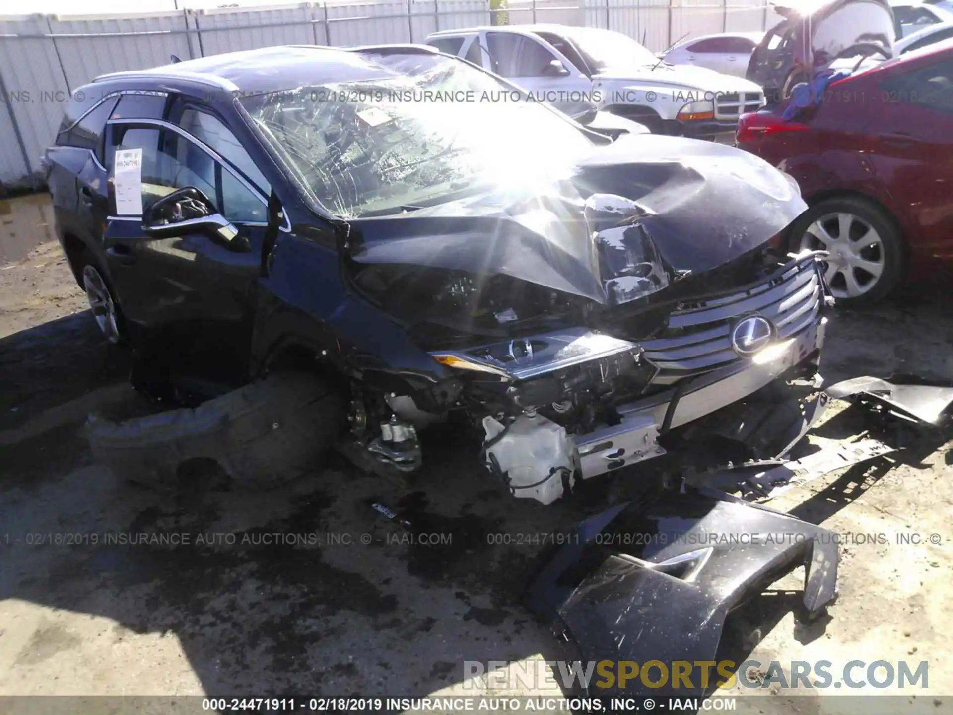 1 Photograph of a damaged car JTJDGKCA7K2006685 LEXUS RX 2019