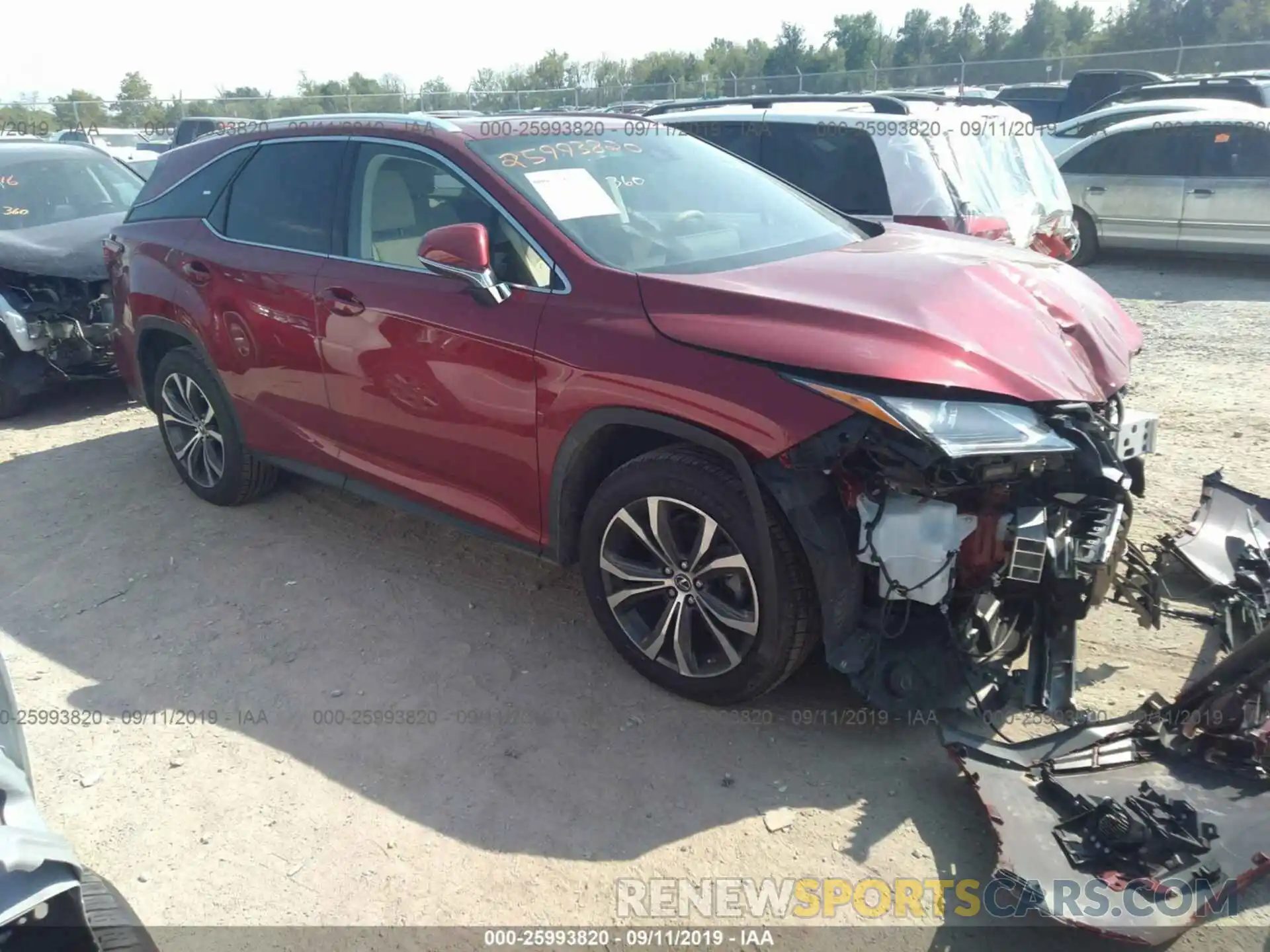 1 Photograph of a damaged car JTJDZKCA7K2017647 LEXUS RX 2019