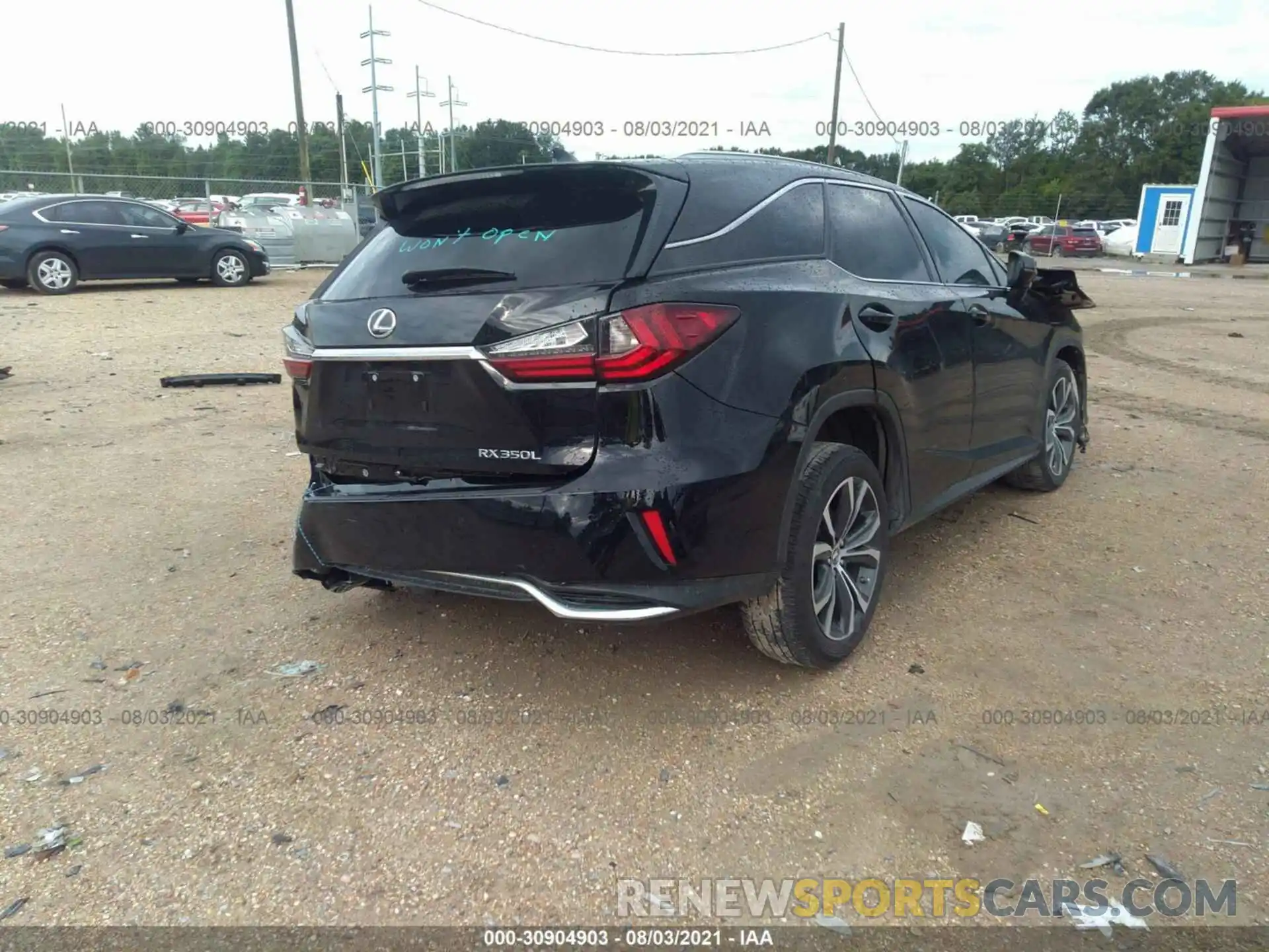 4 Фотография поврежденного автомобиля JTJGZKCA1K2012389 LEXUS RX 2019