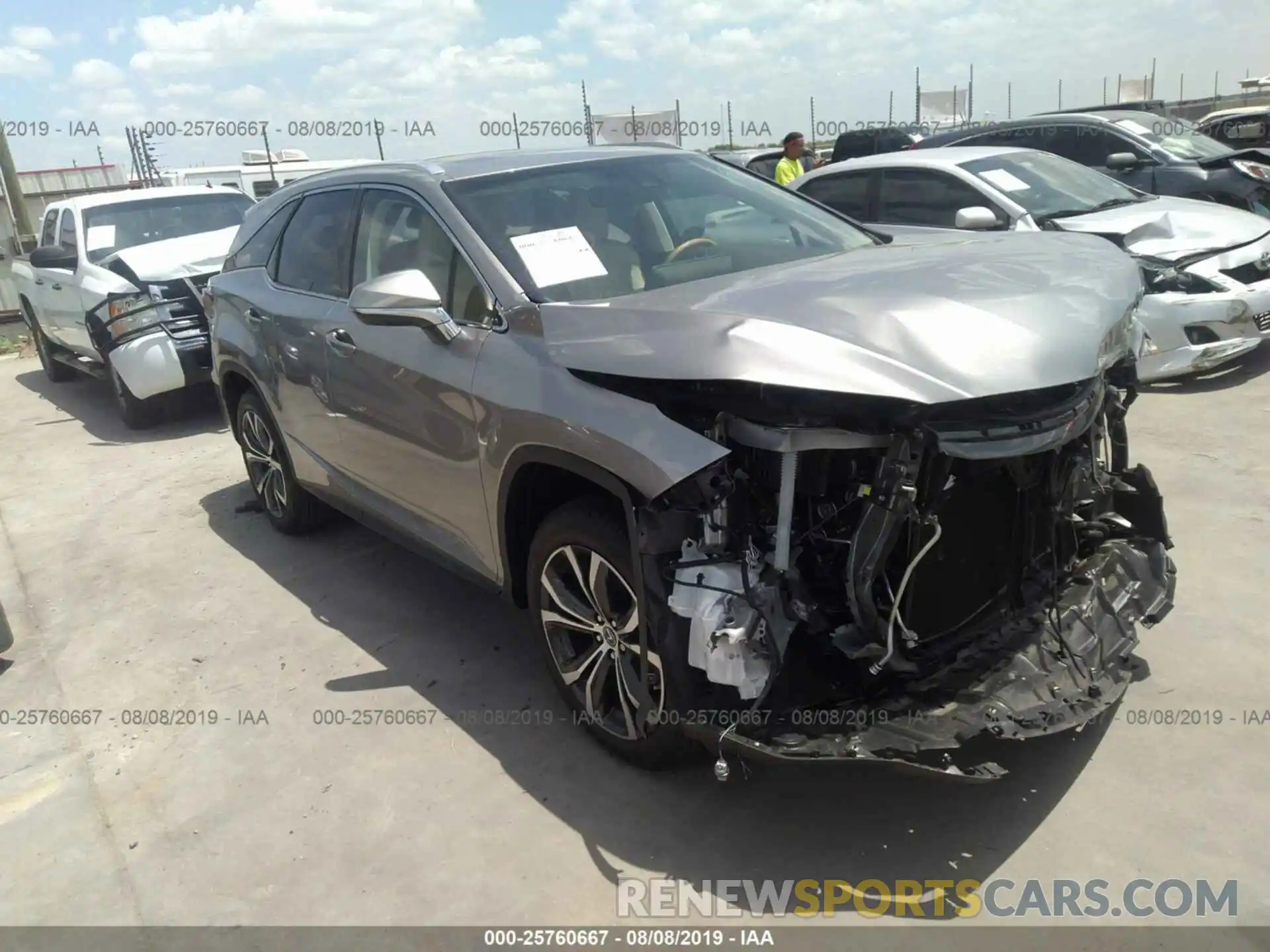 1 Photograph of a damaged car JTJGZKCA8K2012101 LEXUS RX 2019