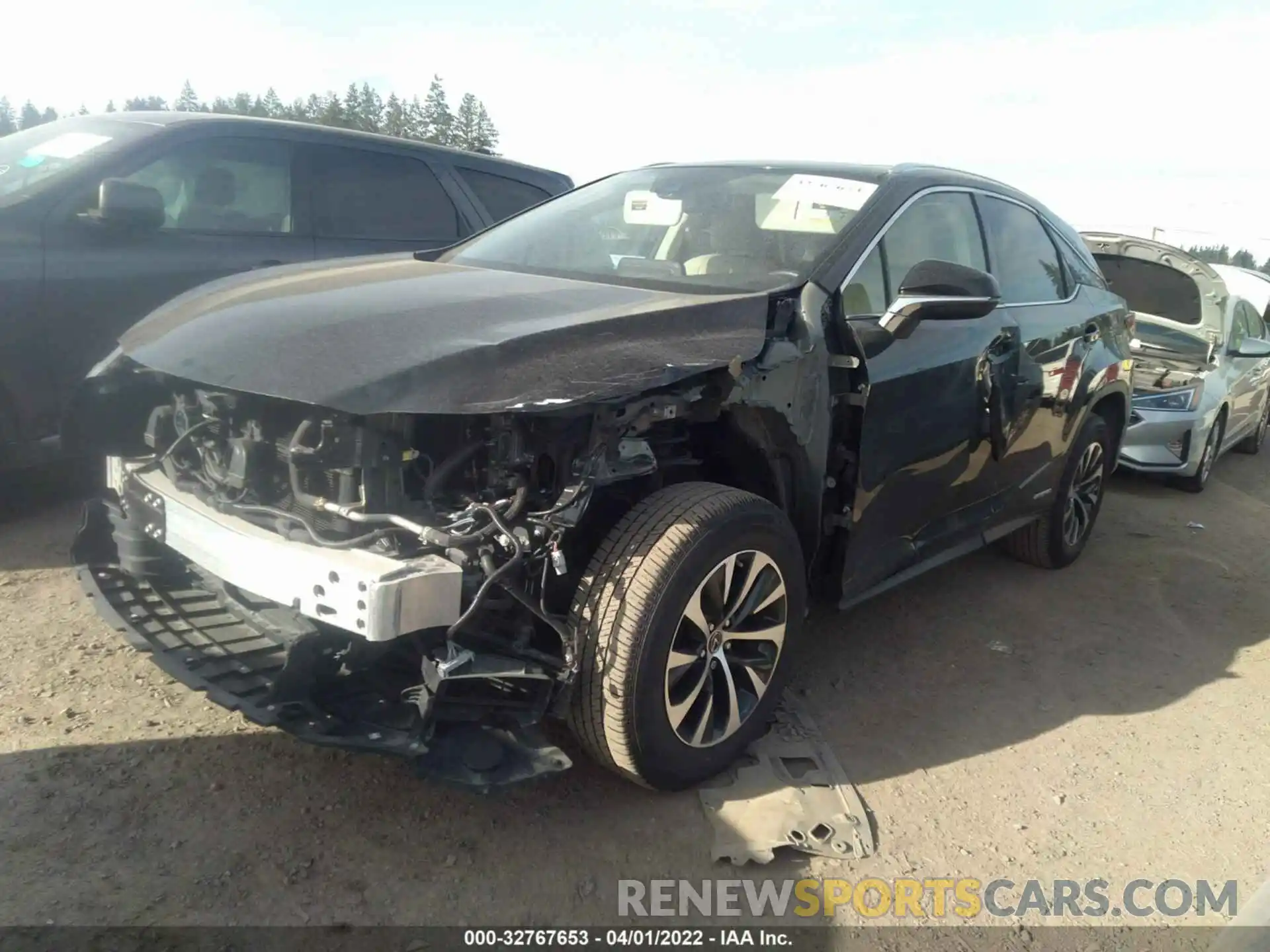 2 Photograph of a damaged car 2T2AGMDA1LC047618 LEXUS RX 2020