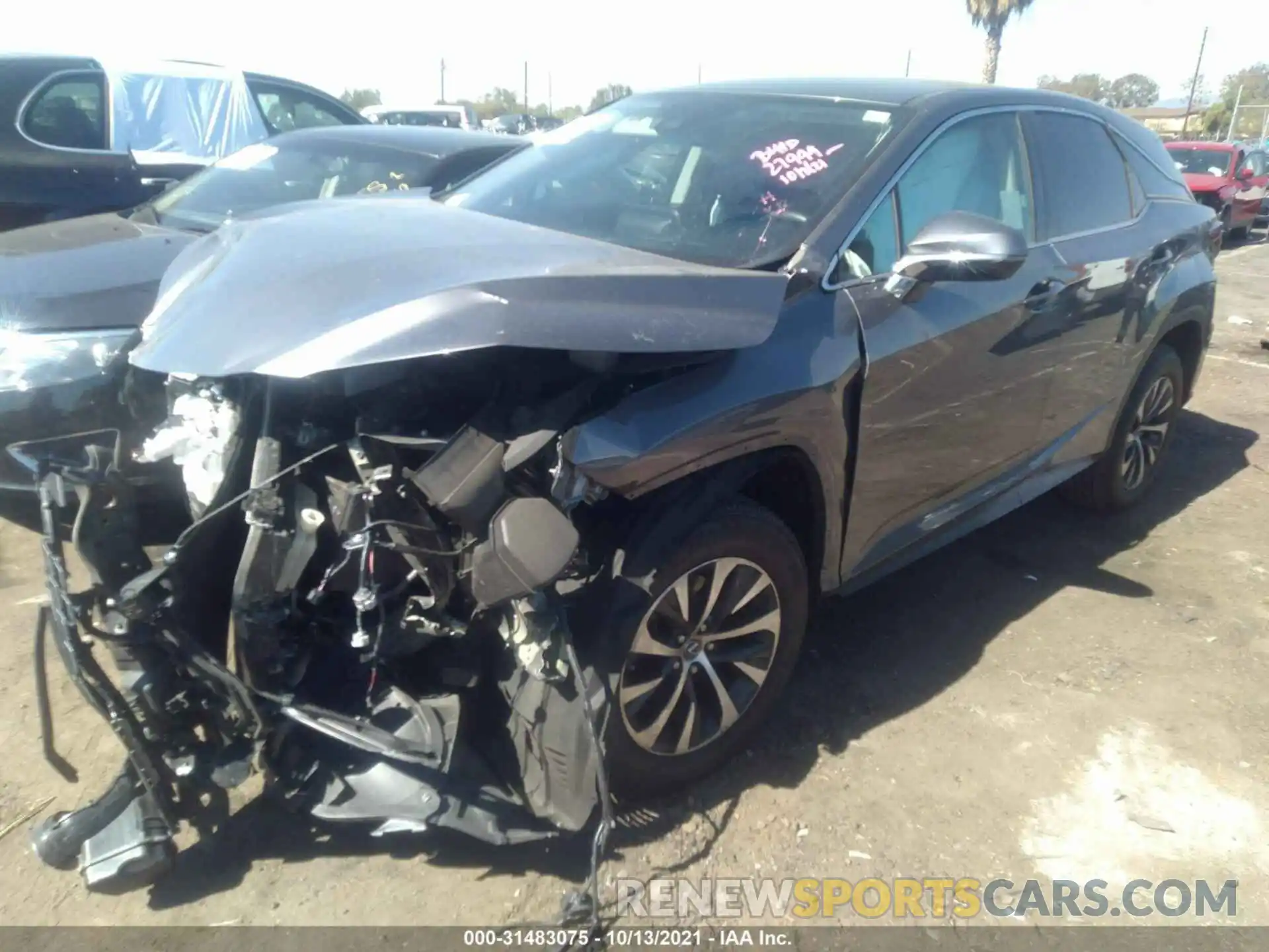 2 Photograph of a damaged car 2T2AZMAA3LC160064 LEXUS RX 2020