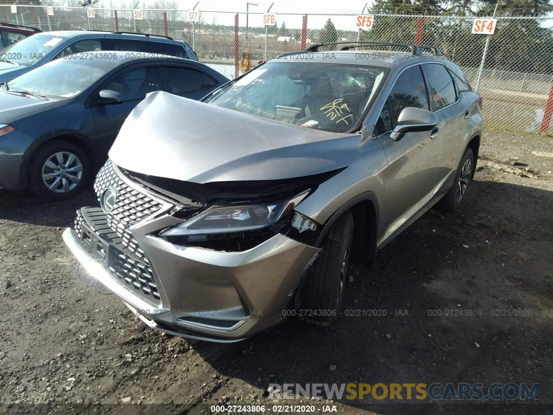 2 Photograph of a damaged car 2T2AZMDA1LC223125 LEXUS RX 2020