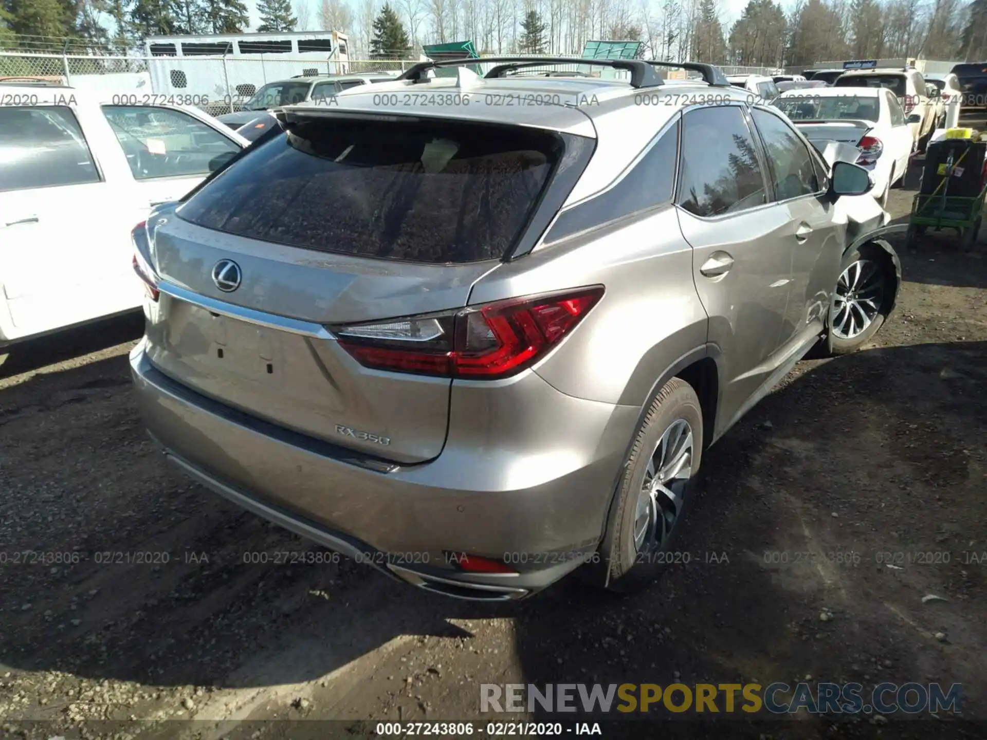 4 Photograph of a damaged car 2T2AZMDA1LC223125 LEXUS RX 2020