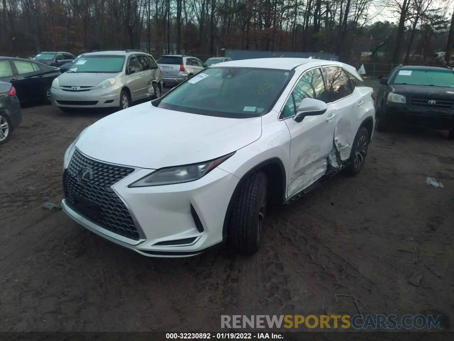 2 Photograph of a damaged car 2T2AZMDA2LC223442 LEXUS RX 2020