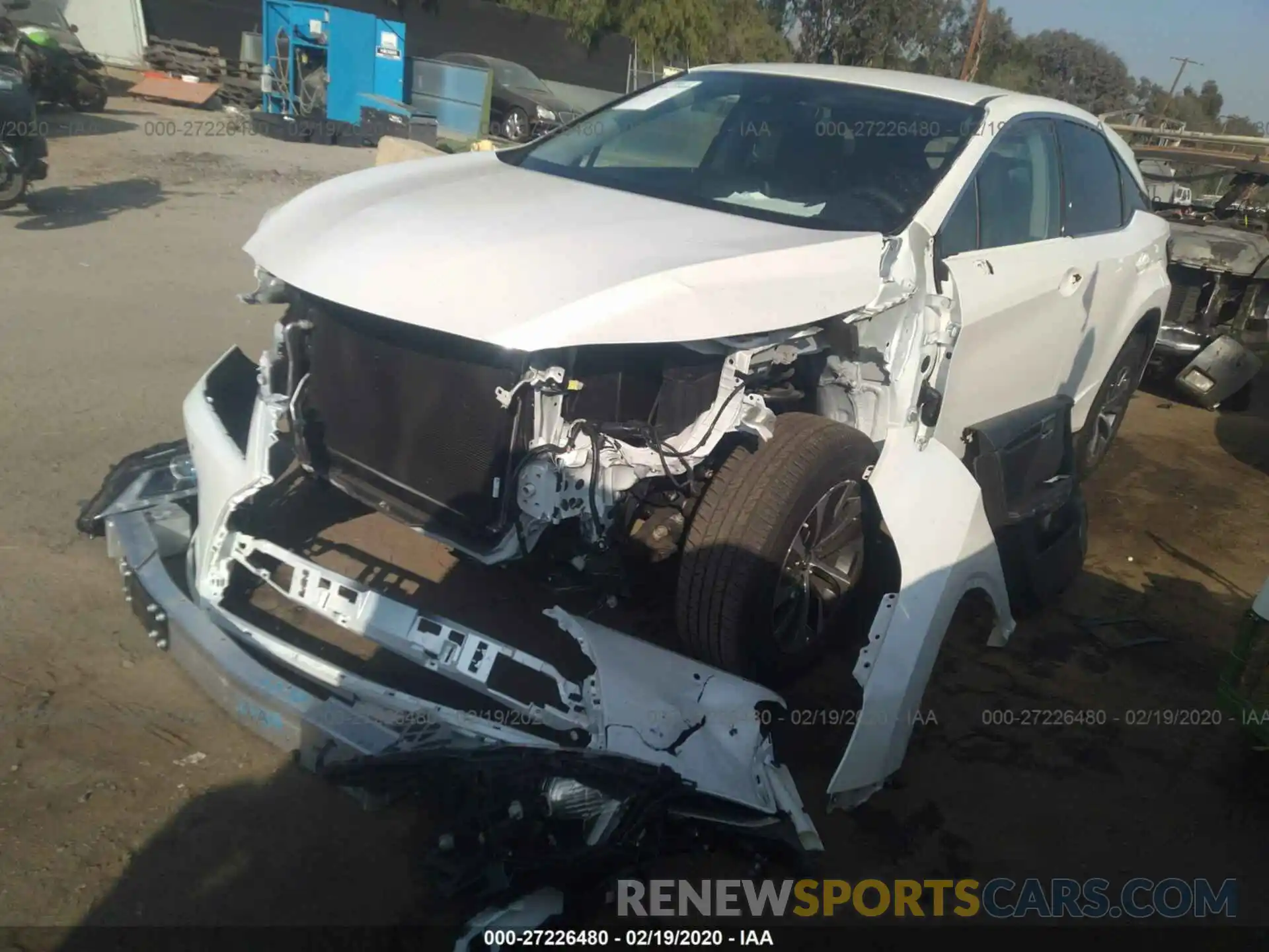 2 Photograph of a damaged car 2T2AZMDA6LC221208 LEXUS RX 2020