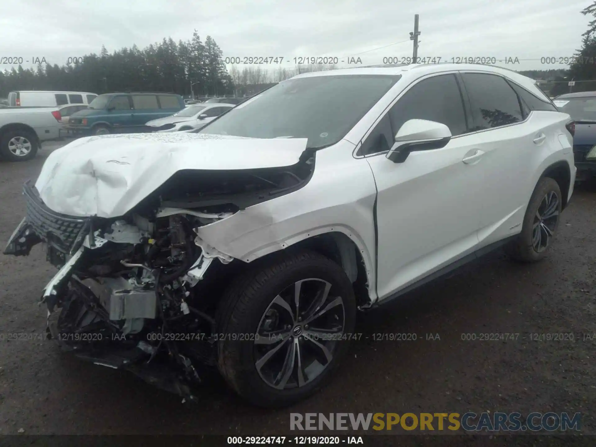 2 Photograph of a damaged car 2T2HGMDA0LC054140 LEXUS RX 2020