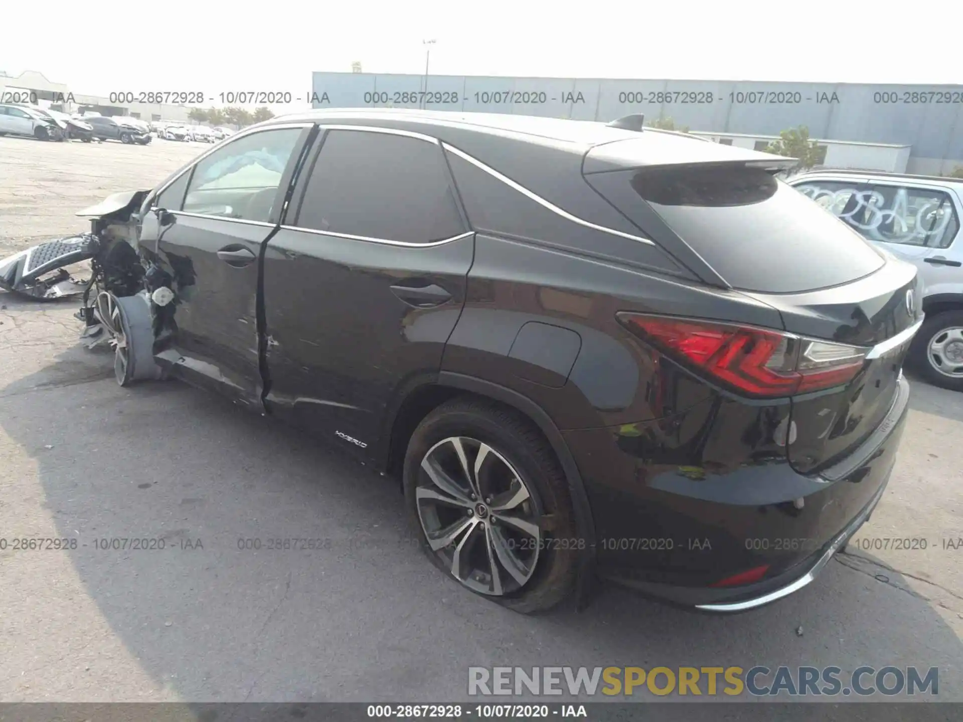 3 Photograph of a damaged car 2T2HGMDA1LC053336 LEXUS RX 2020