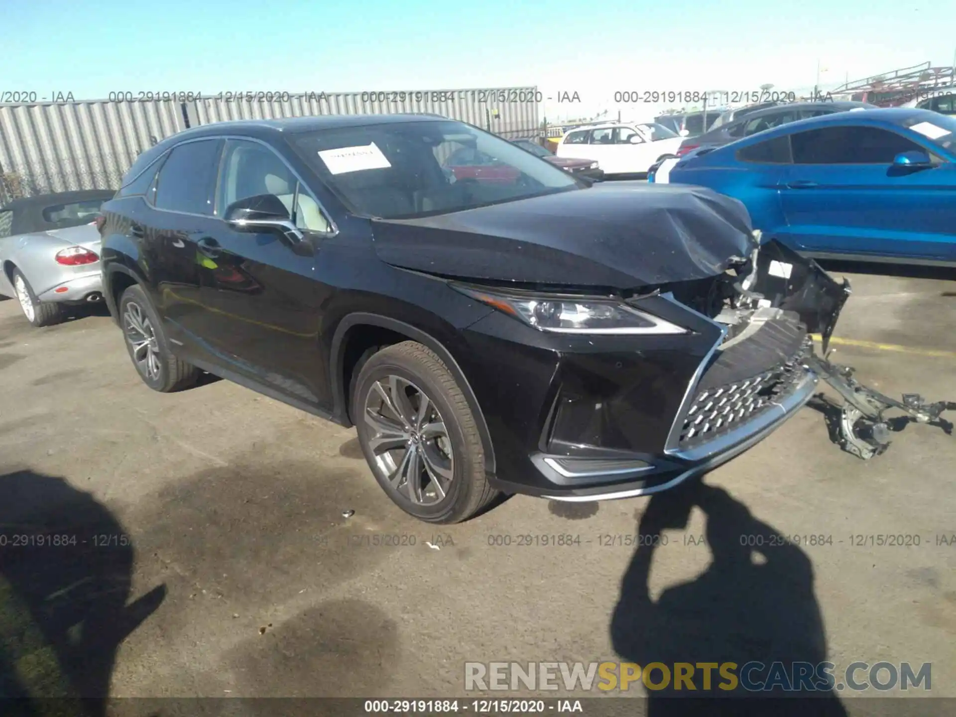 1 Photograph of a damaged car 2T2HGMDA2LC055127 LEXUS RX 2020