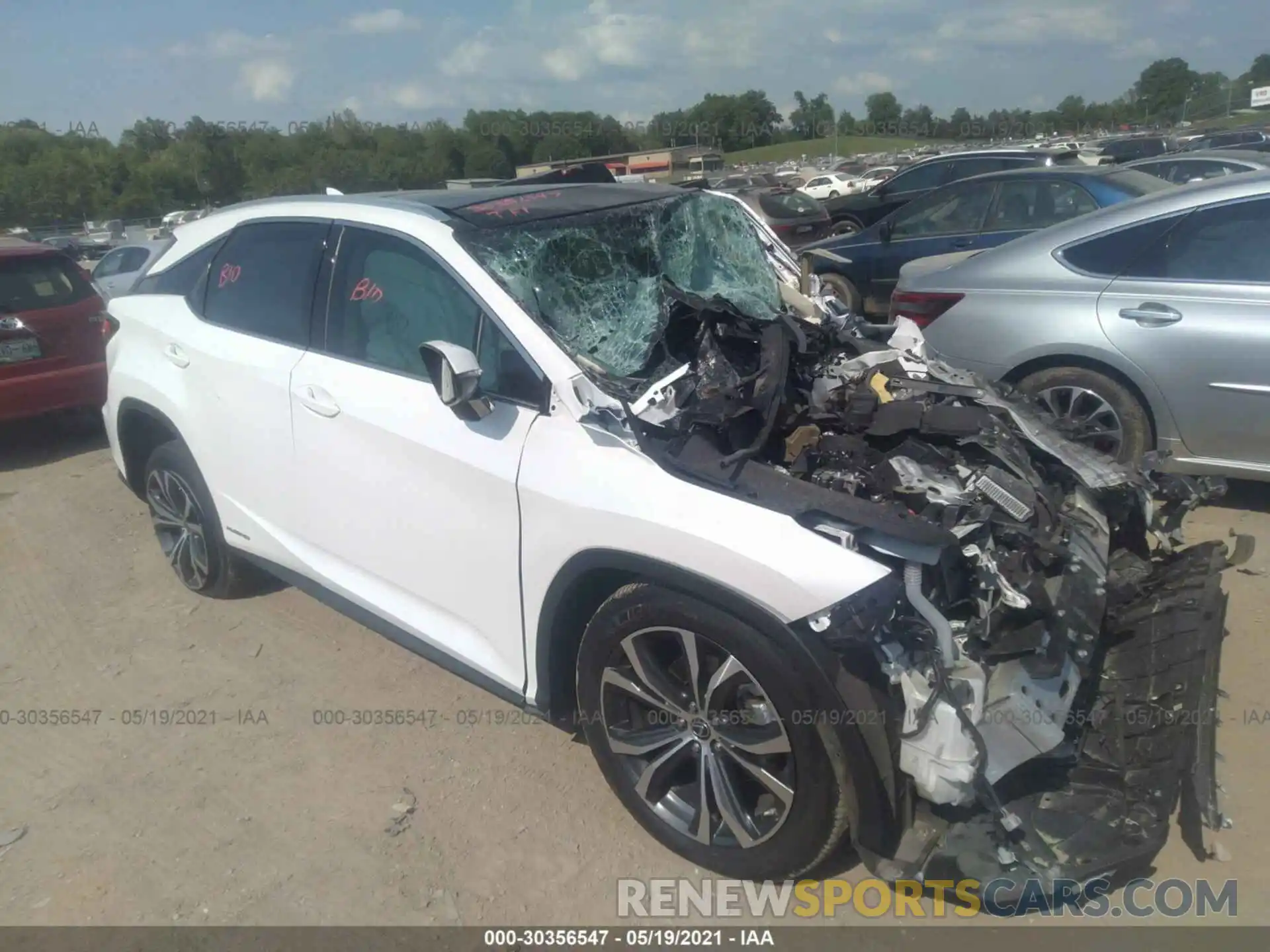 1 Photograph of a damaged car 2T2HGMDA4LC044128 LEXUS RX 2020