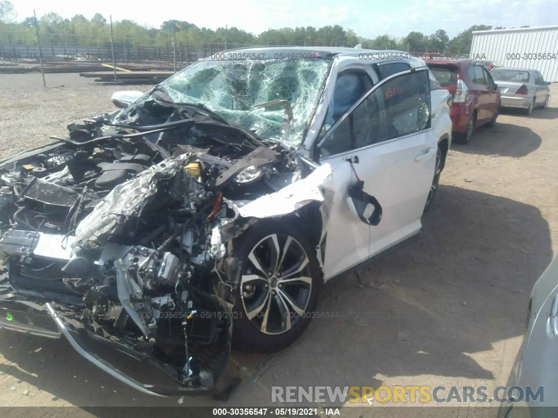 2 Photograph of a damaged car 2T2HGMDA4LC044128 LEXUS RX 2020