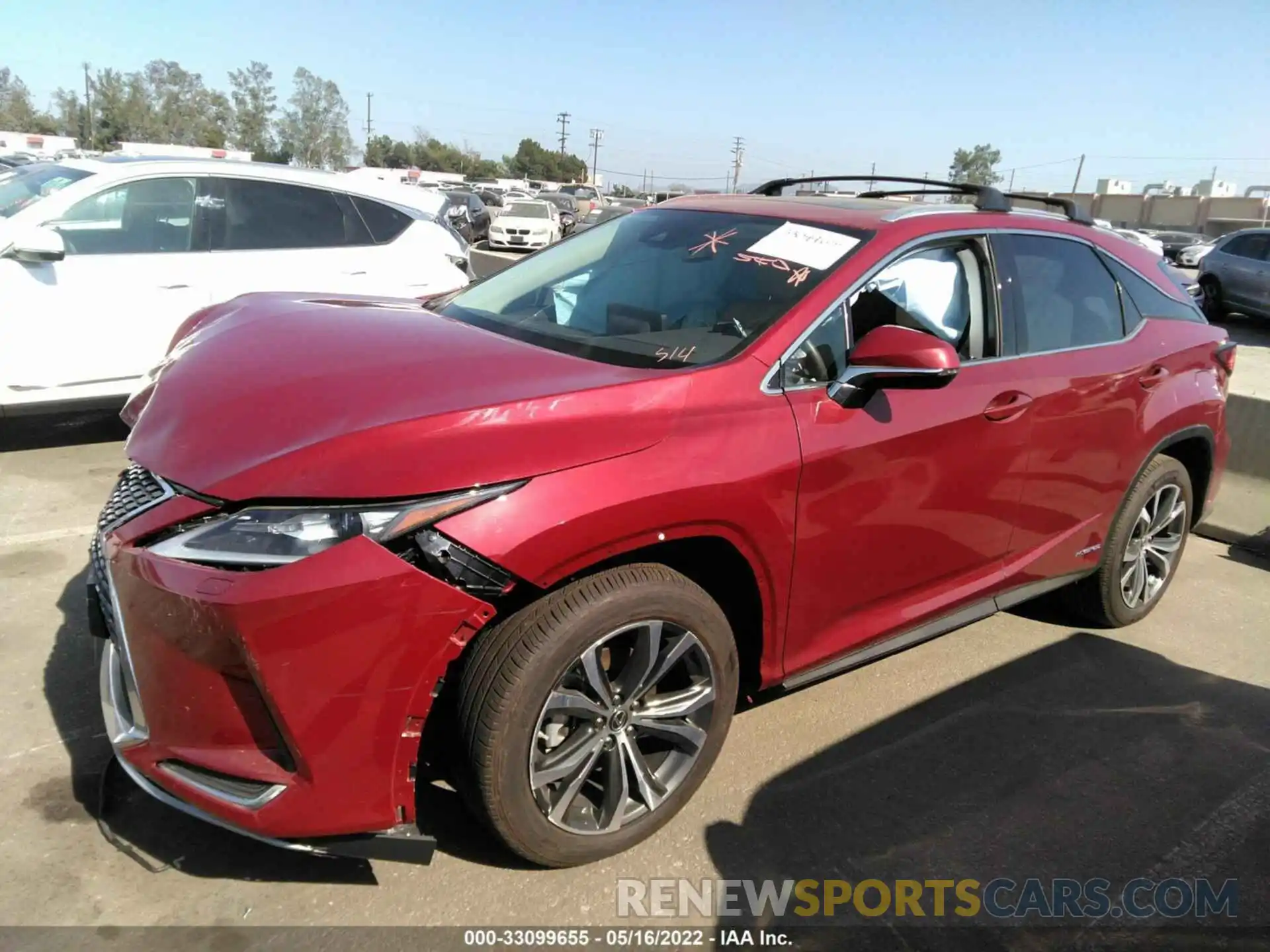 2 Photograph of a damaged car 2T2HGMDA4LC044551 LEXUS RX 2020