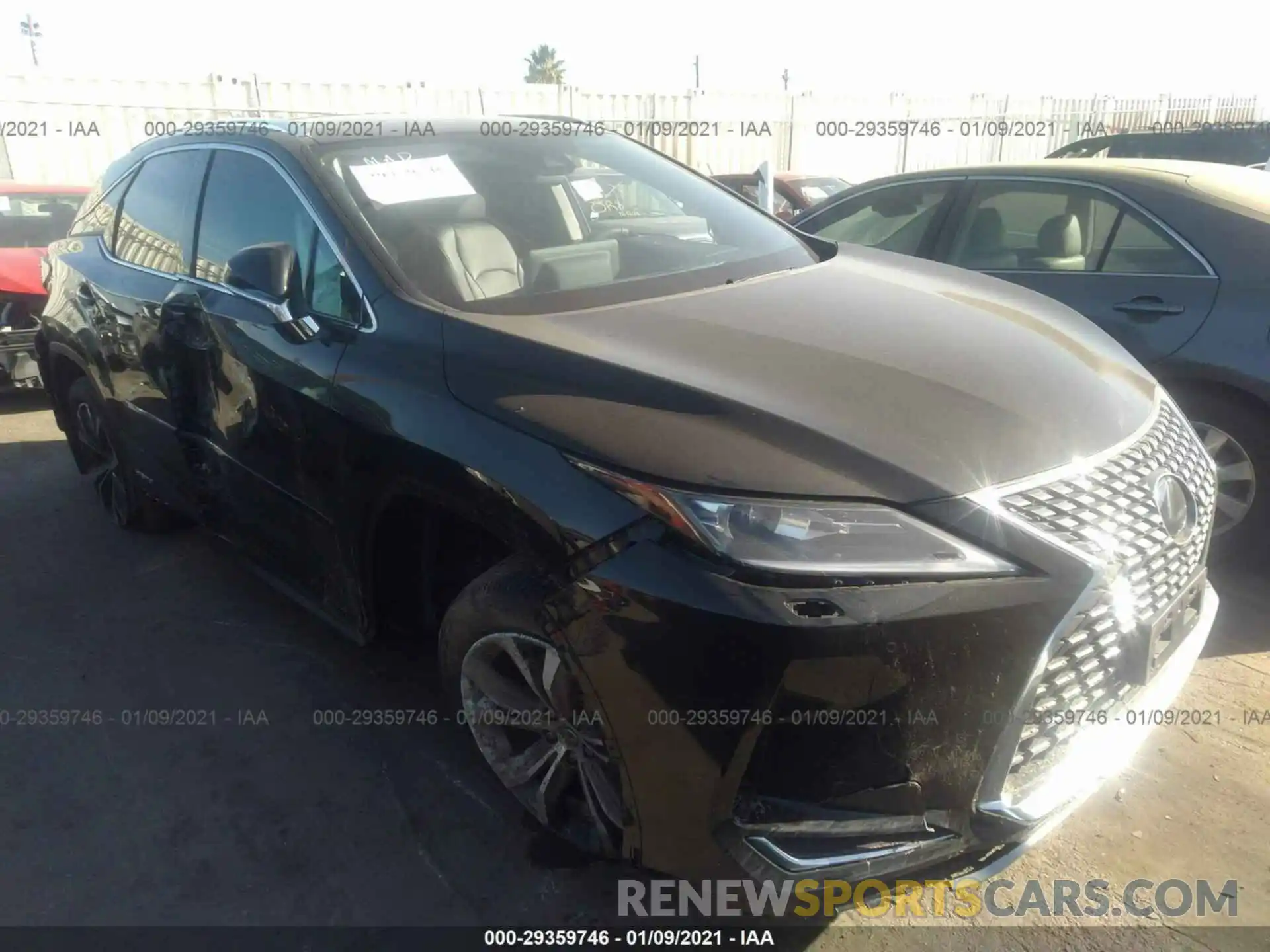 1 Photograph of a damaged car 2T2HGMDA4LC047711 LEXUS RX 2020