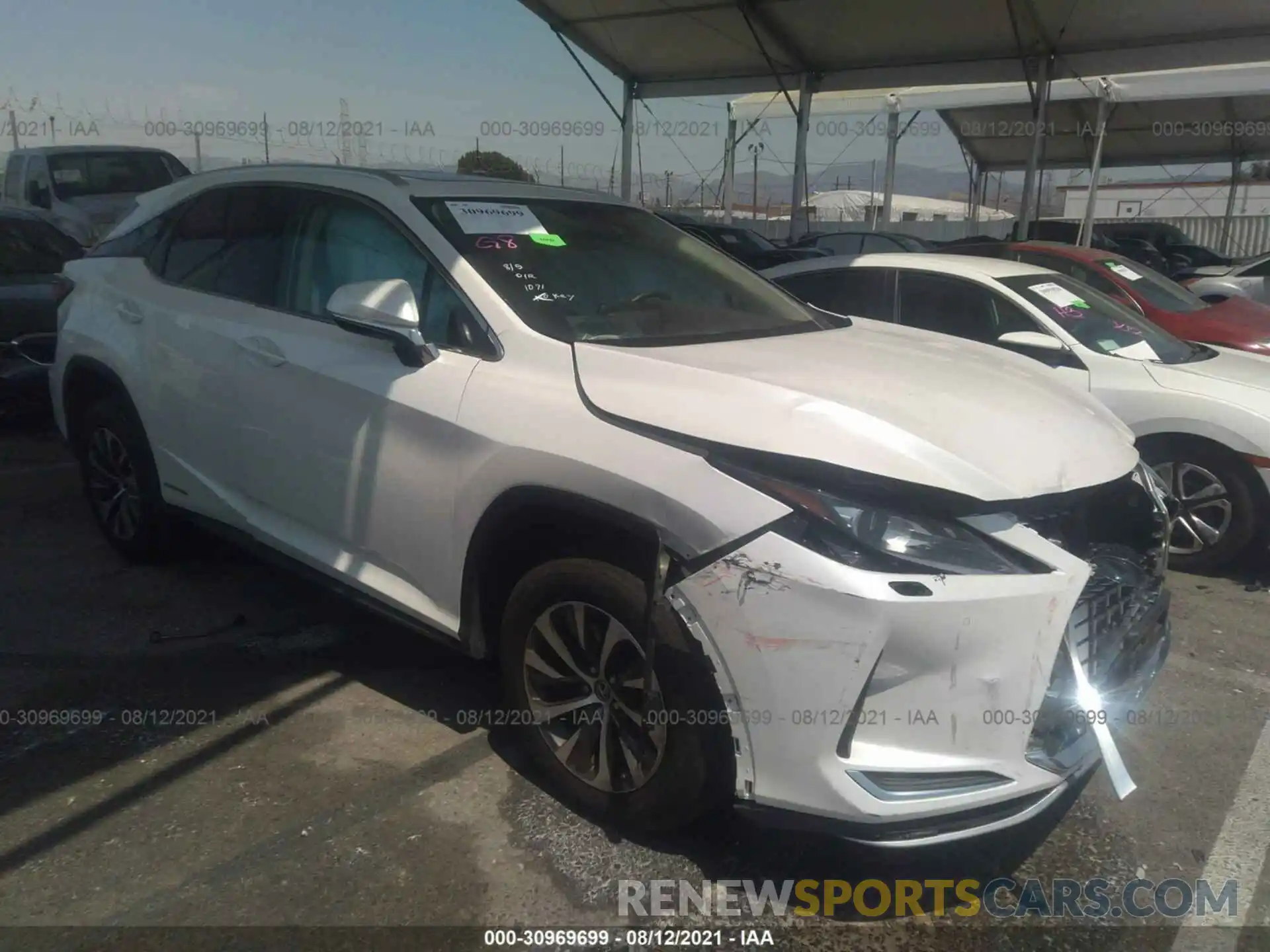 1 Photograph of a damaged car 2T2HGMDA5LC043358 LEXUS RX 2020