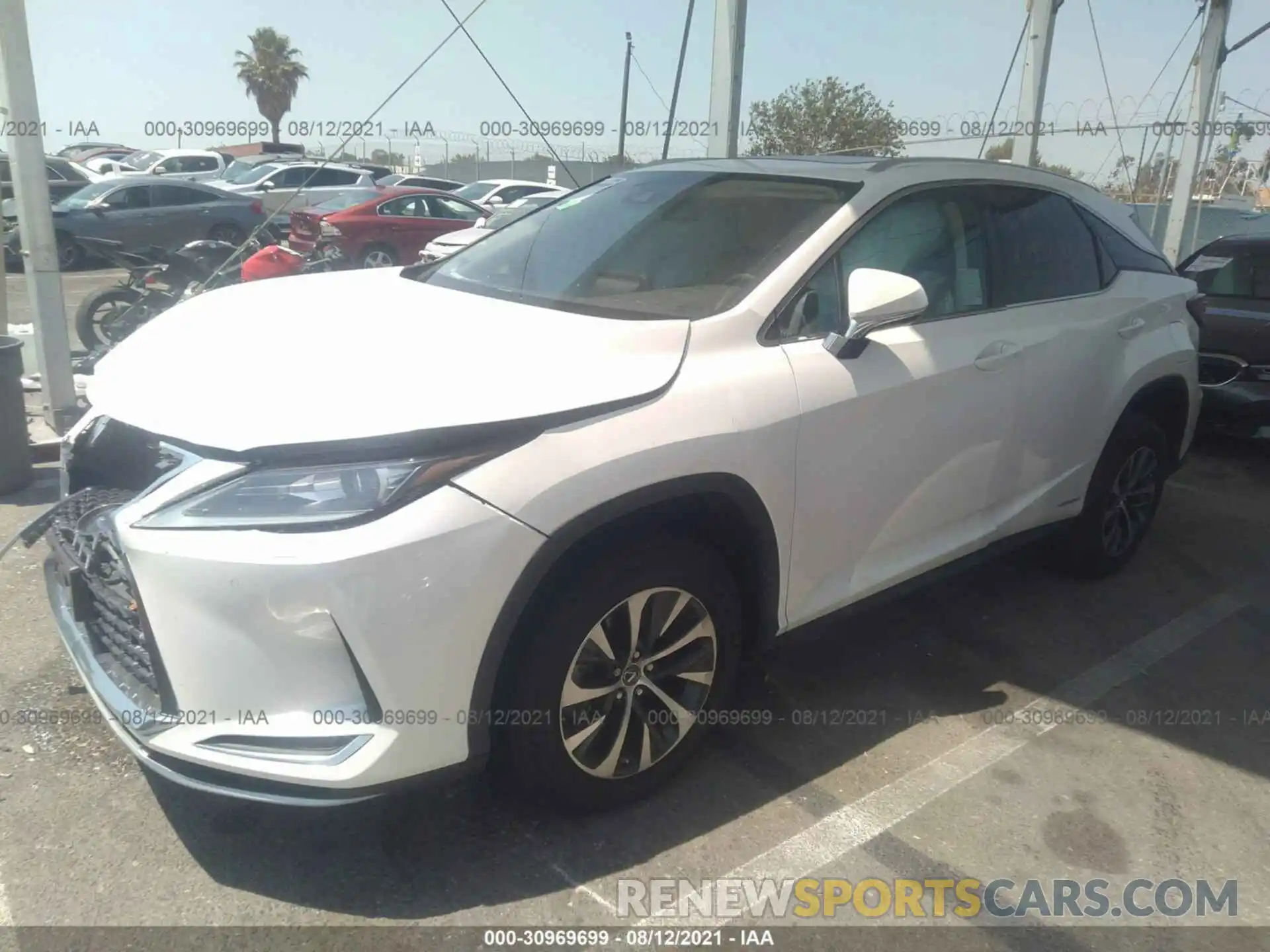 2 Photograph of a damaged car 2T2HGMDA5LC043358 LEXUS RX 2020