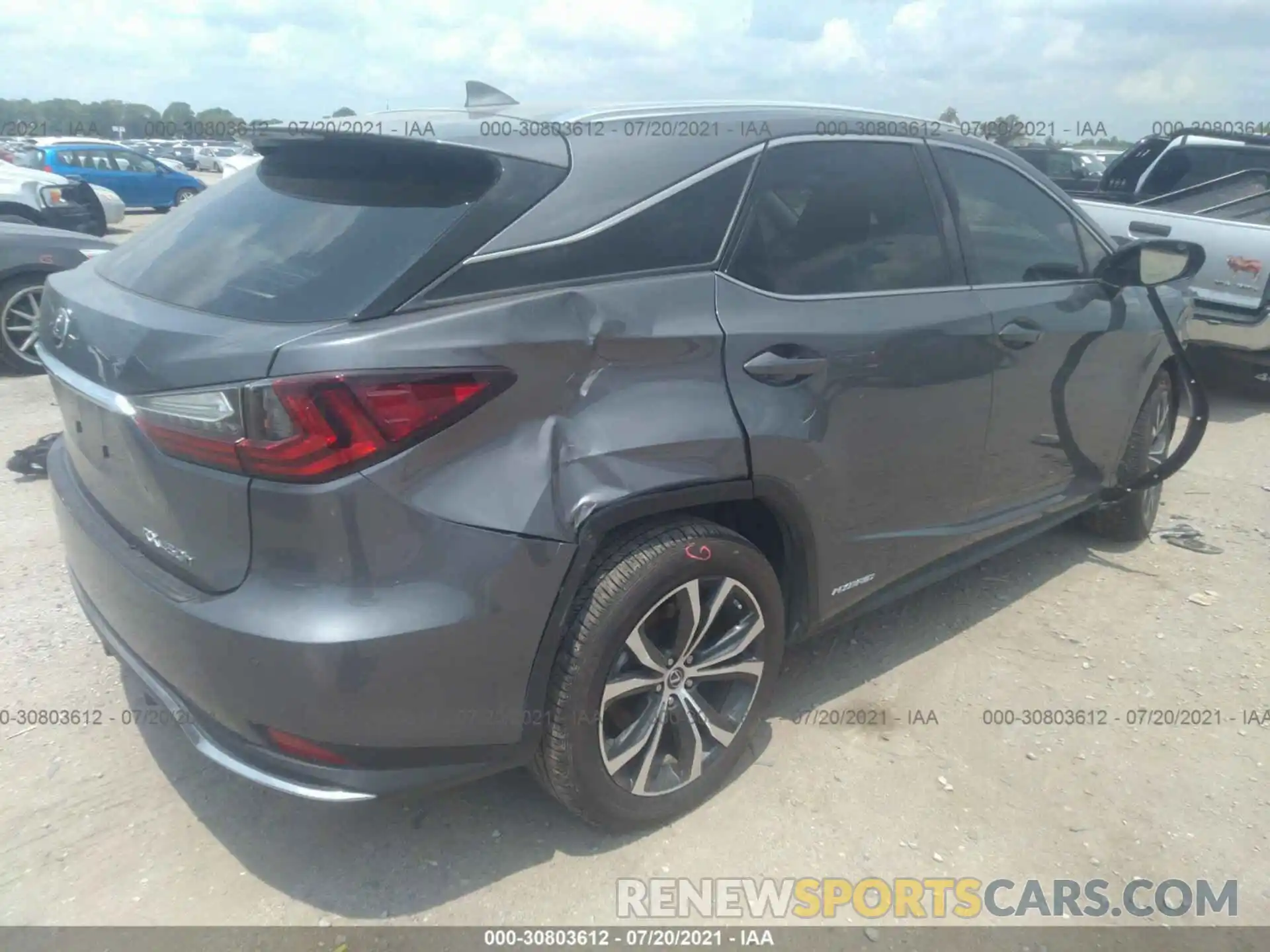 4 Photograph of a damaged car 2T2HGMDA5LC056238 LEXUS RX 2020