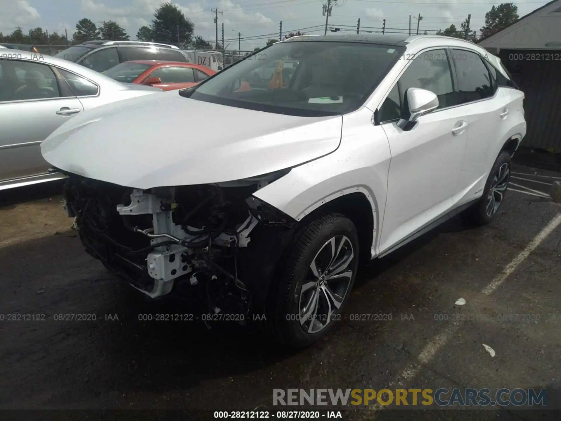 2 Photograph of a damaged car 2T2HGMDA6LC050268 LEXUS RX 2020