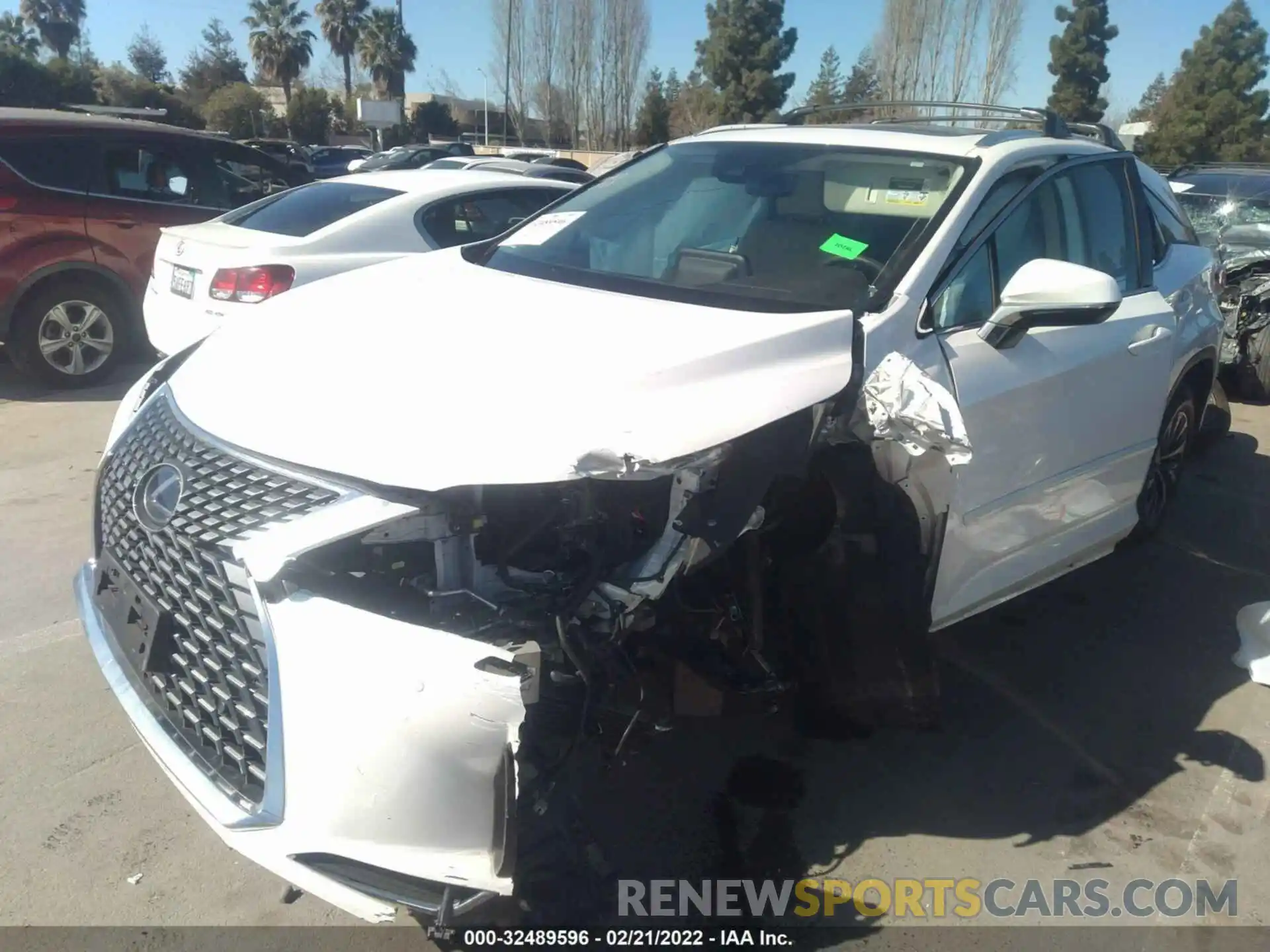 2 Photograph of a damaged car 2T2HGMDA7LC044494 LEXUS RX 2020