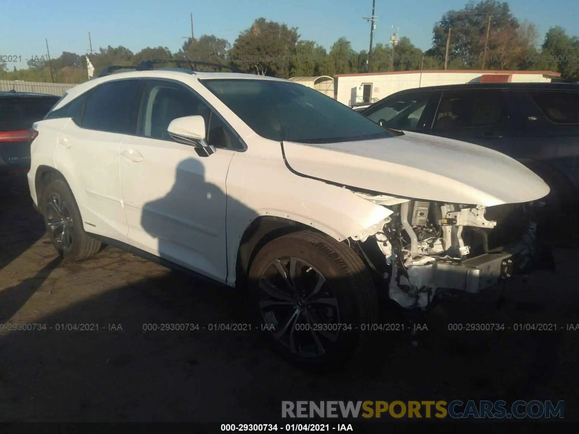 1 Photograph of a damaged car 2T2HGMDA7LC053017 LEXUS RX 2020