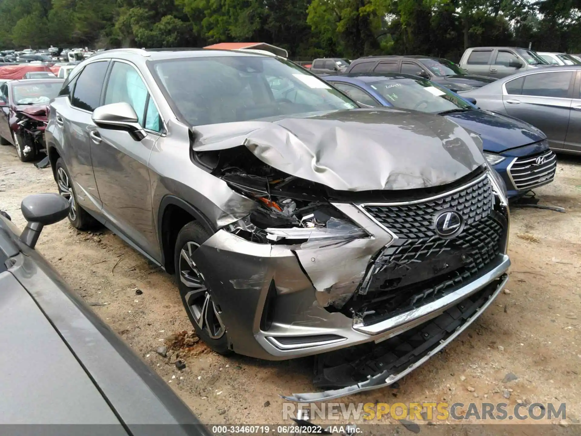 1 Photograph of a damaged car 2T2HGMDA8LC050479 LEXUS RX 2020