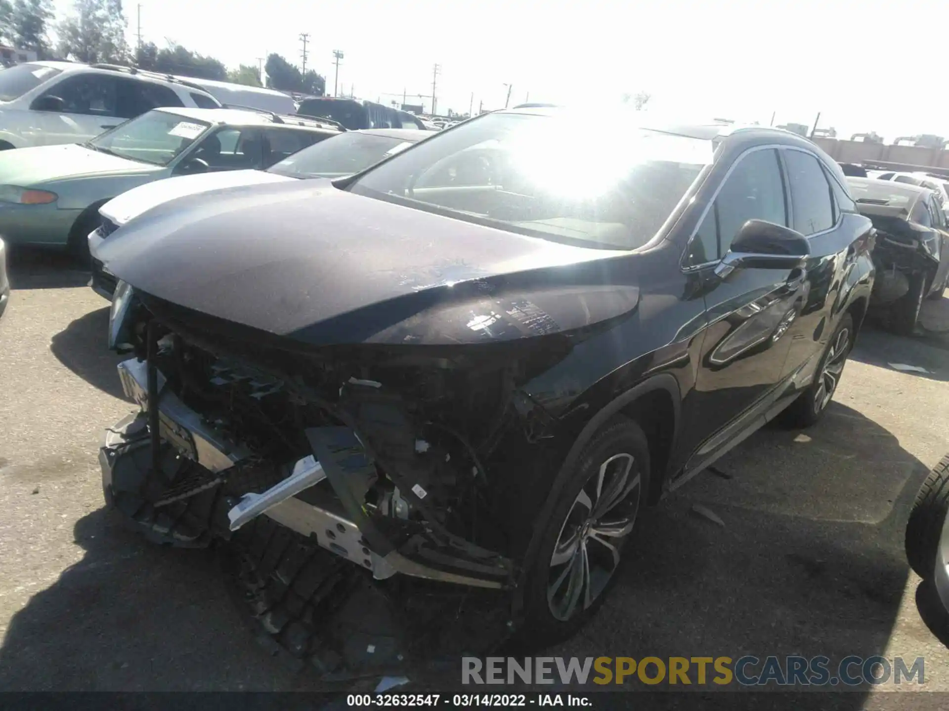 2 Photograph of a damaged car 2T2HGMDA8LC053351 LEXUS RX 2020