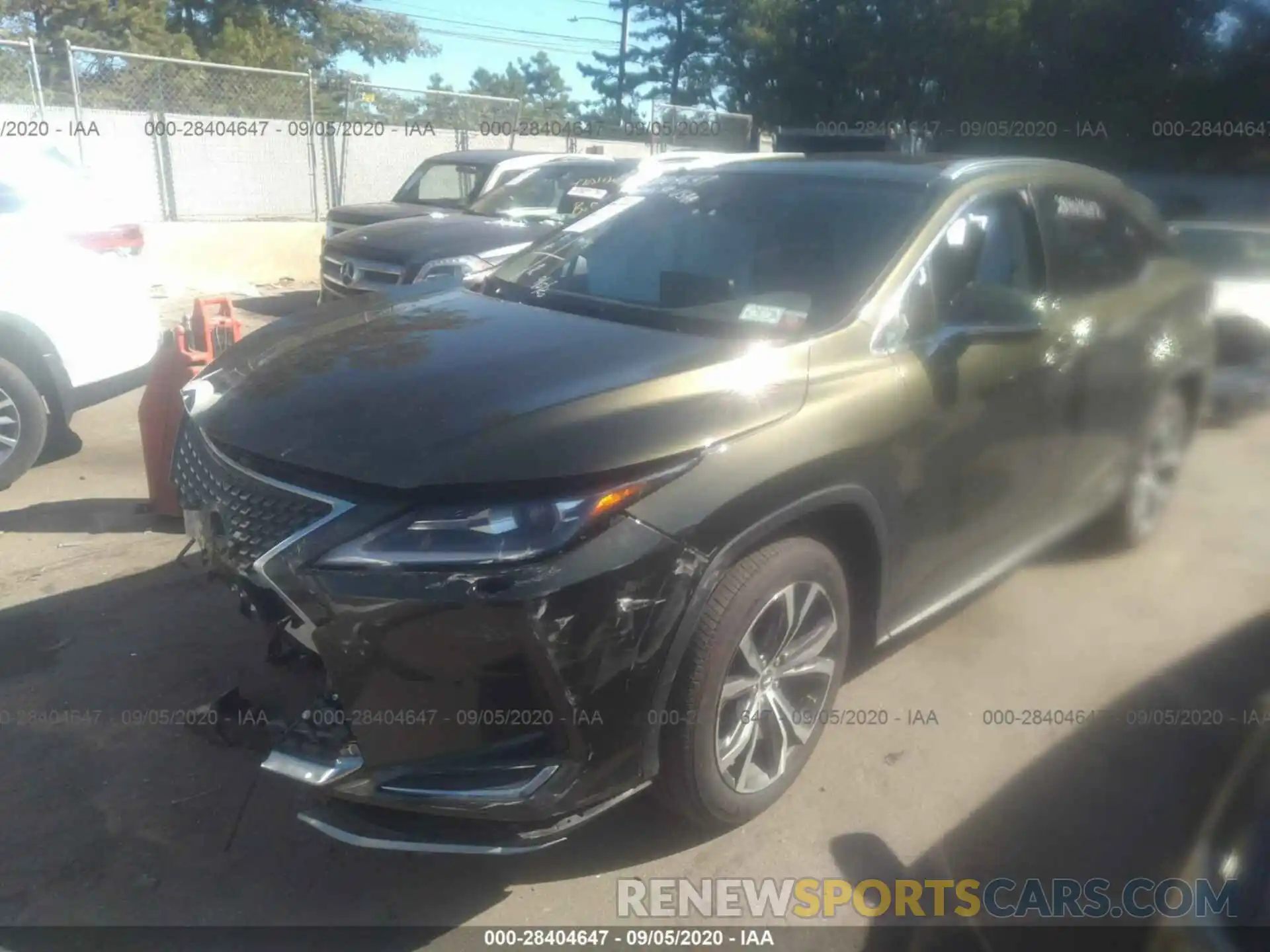 2 Photograph of a damaged car 2T2HGMDAXLC046336 LEXUS RX 2020