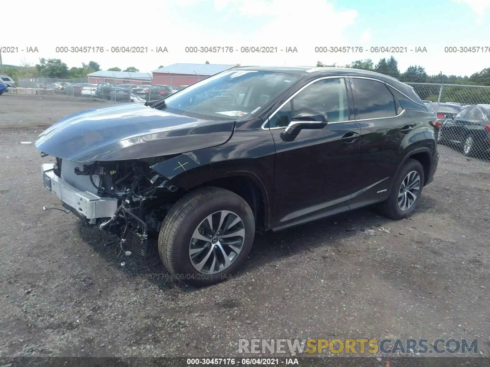 2 Photograph of a damaged car 2T2HGMDAXLC051780 LEXUS RX 2020