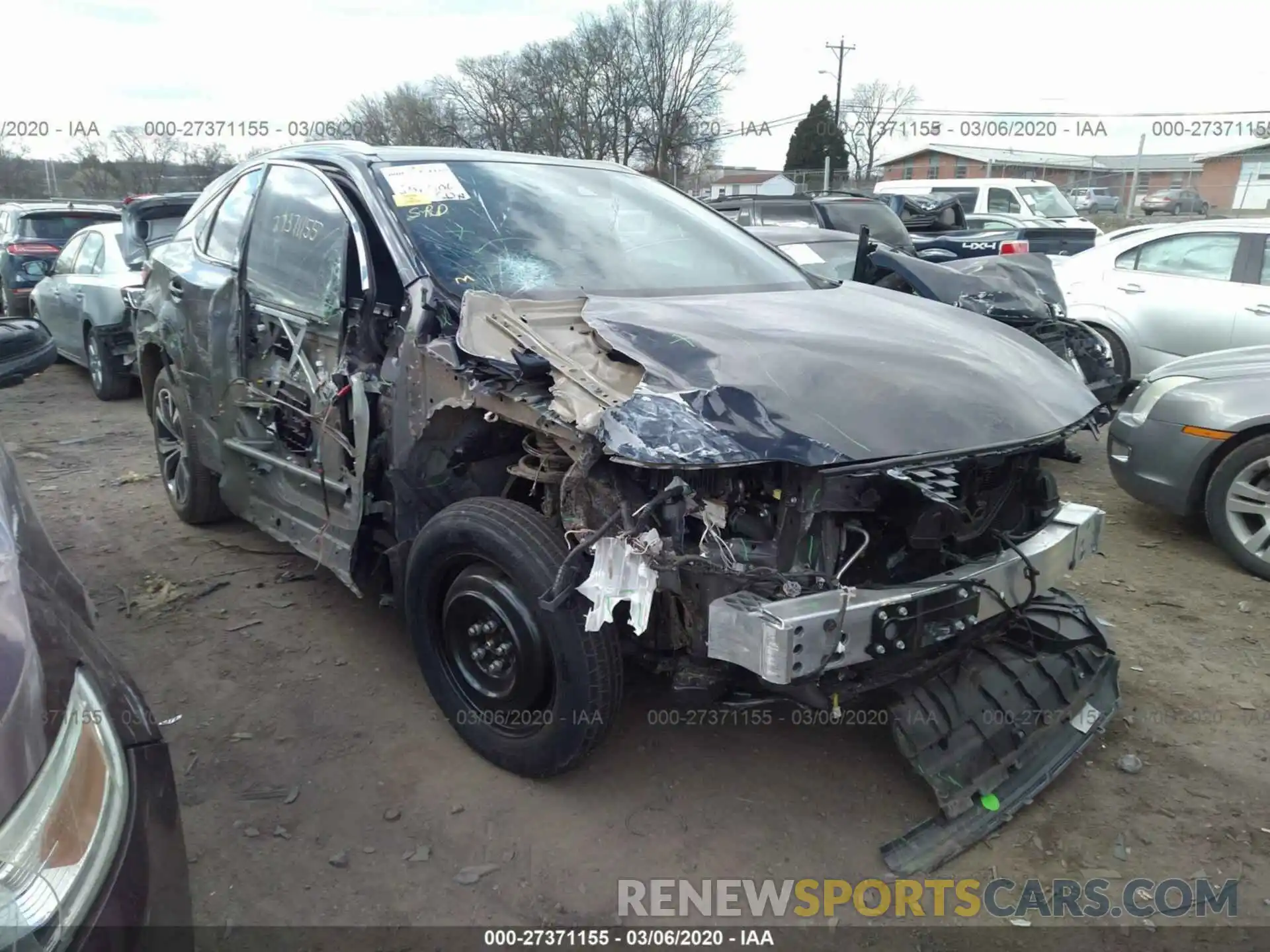 1 Photograph of a damaged car 2T2HZMAA0LC153250 LEXUS RX 2020