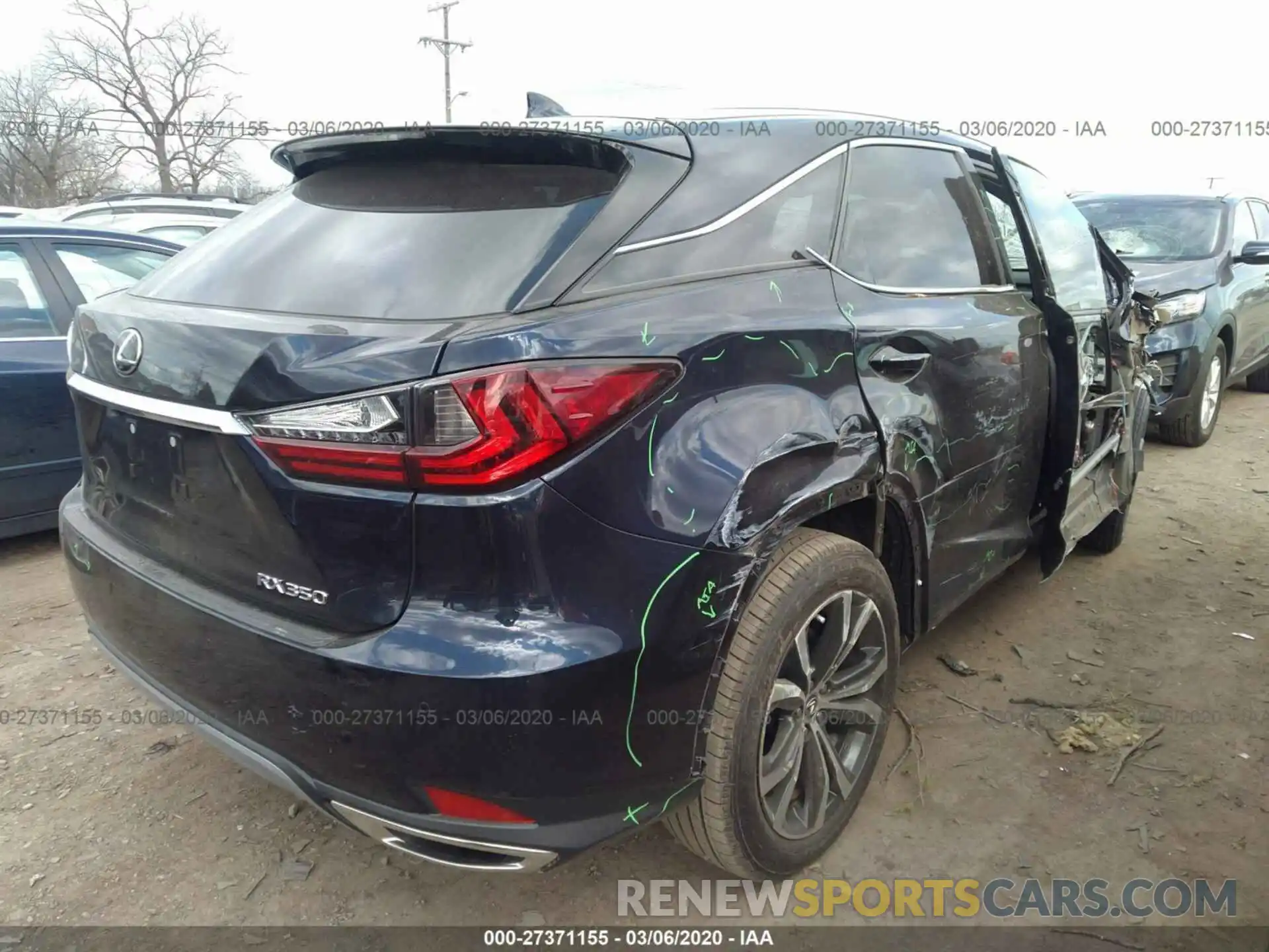 4 Photograph of a damaged car 2T2HZMAA0LC153250 LEXUS RX 2020