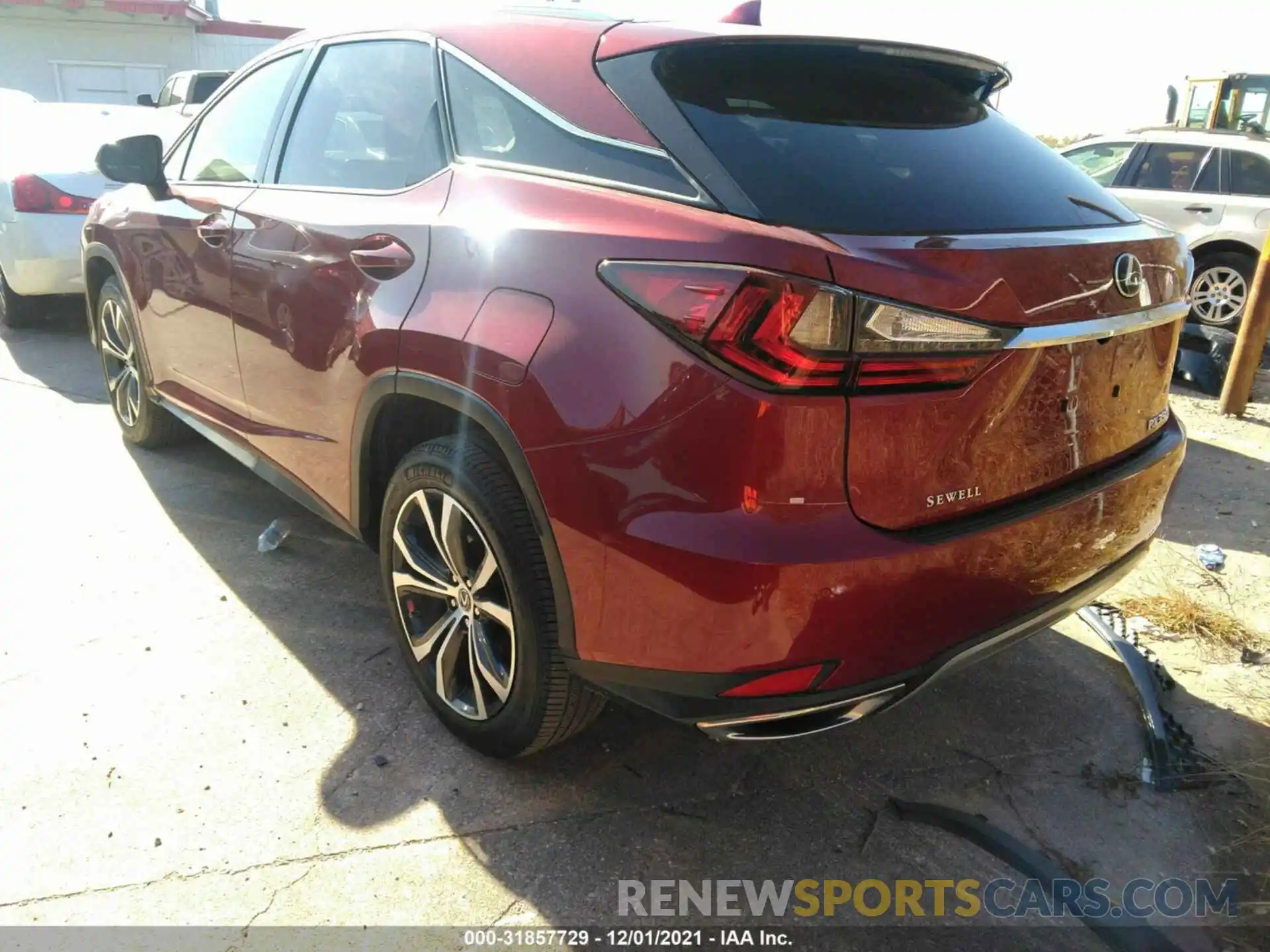 3 Photograph of a damaged car 2T2HZMAA0LC161140 LEXUS RX 2020