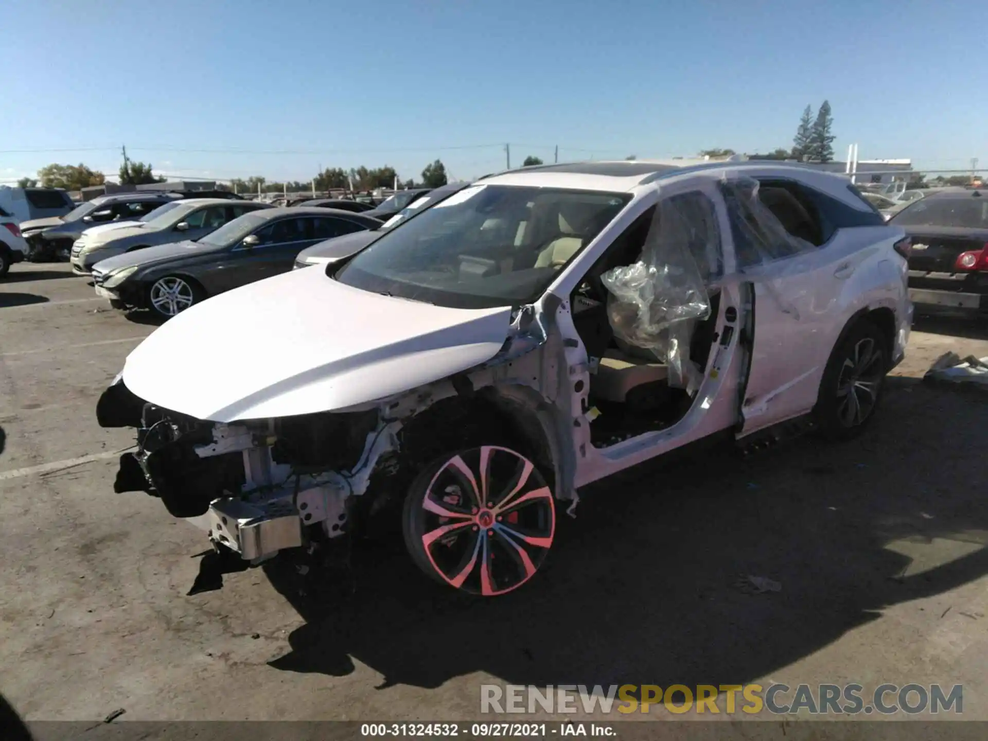 2 Photograph of a damaged car 2T2HZMAA0LC176172 LEXUS RX 2020