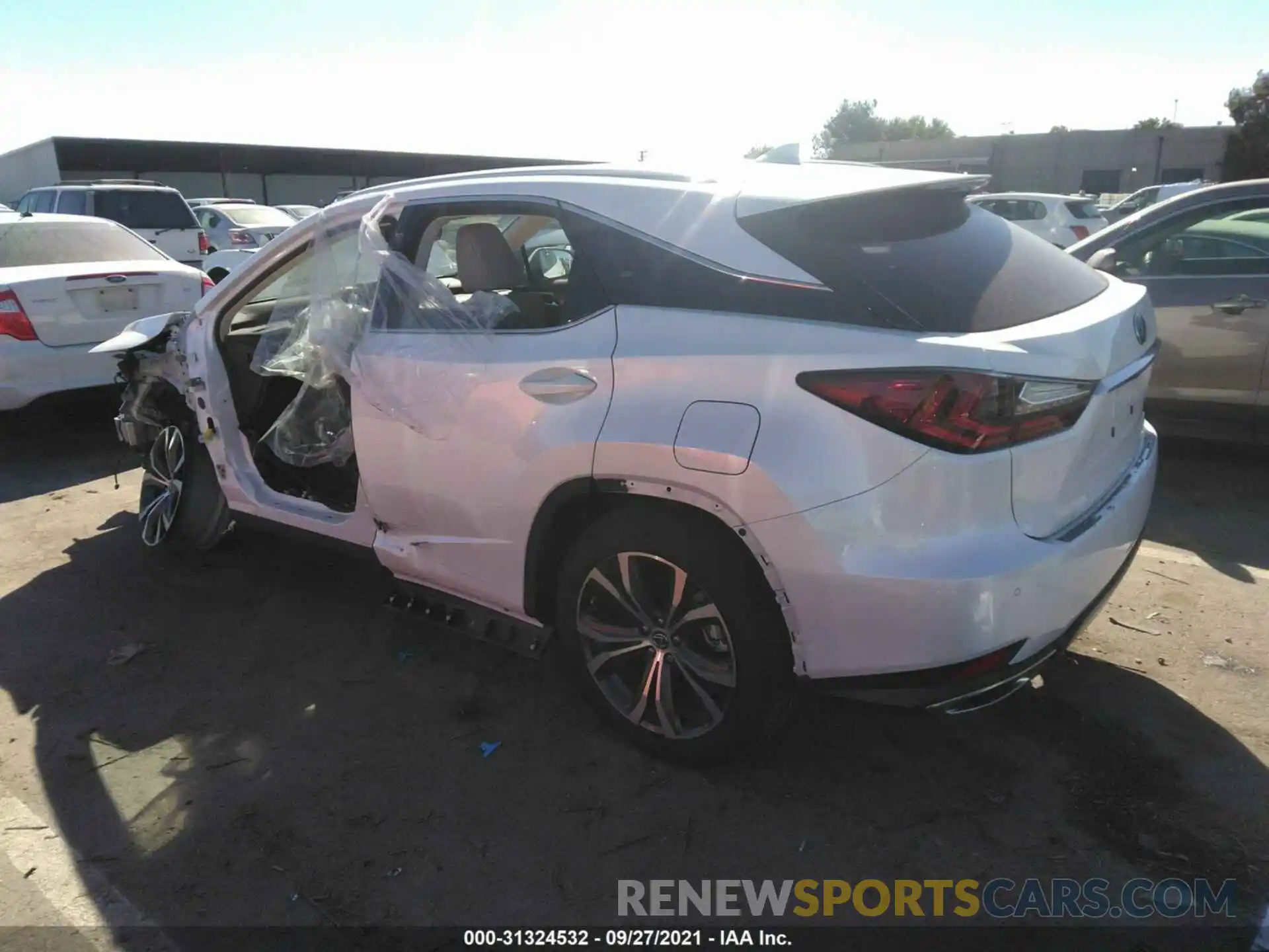 3 Photograph of a damaged car 2T2HZMAA0LC176172 LEXUS RX 2020