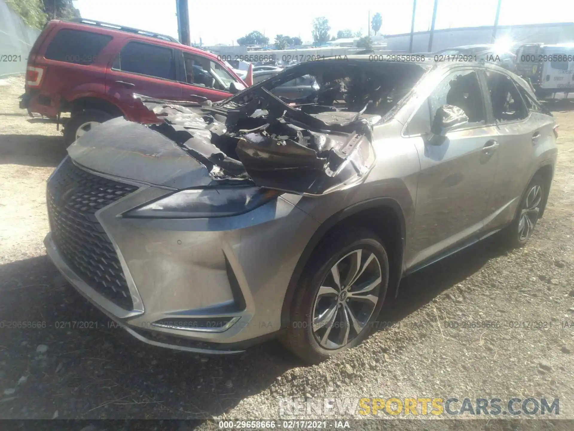 2 Photograph of a damaged car 2T2HZMAA1LC161373 LEXUS RX 2020