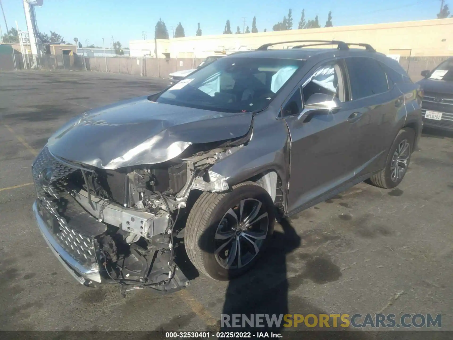 2 Photograph of a damaged car 2T2HZMAA1LC165536 LEXUS RX 2020