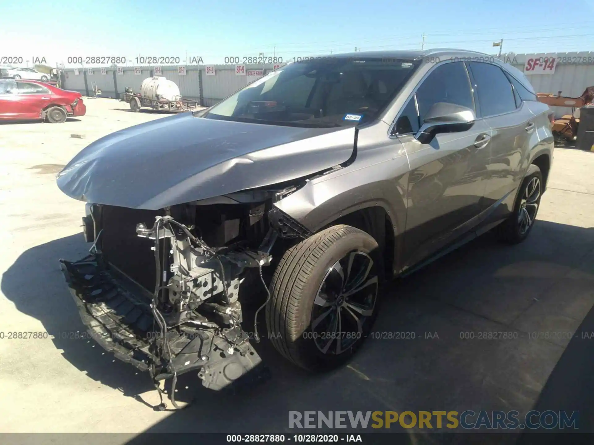 2 Photograph of a damaged car 2T2HZMAA1LC171062 LEXUS RX 2020