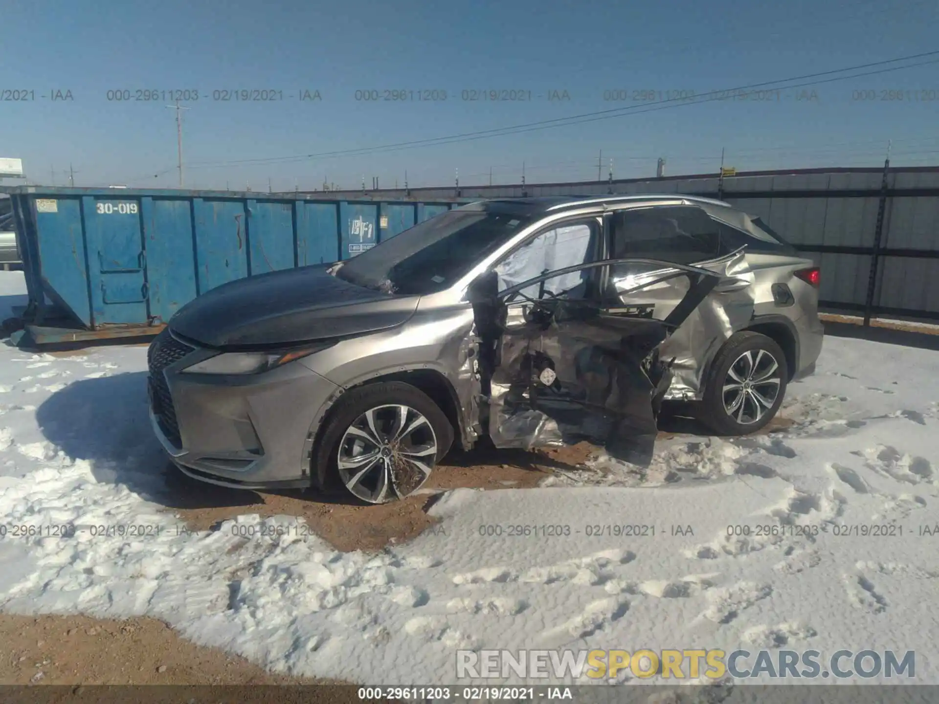 2 Photograph of a damaged car 2T2HZMAA2LC167800 LEXUS RX 2020