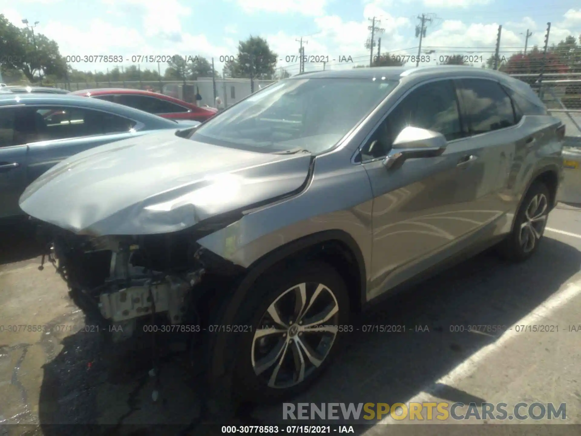 2 Photograph of a damaged car 2T2HZMAA2LC167845 LEXUS RX 2020