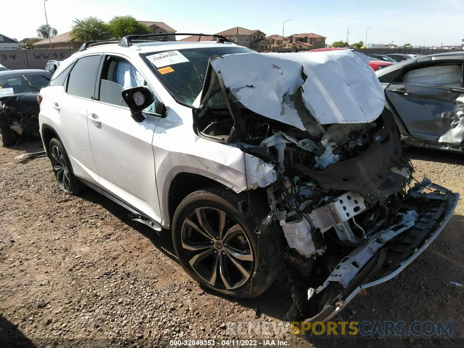 1 Photograph of a damaged car 2T2HZMAA2LC176545 LEXUS RX 2020