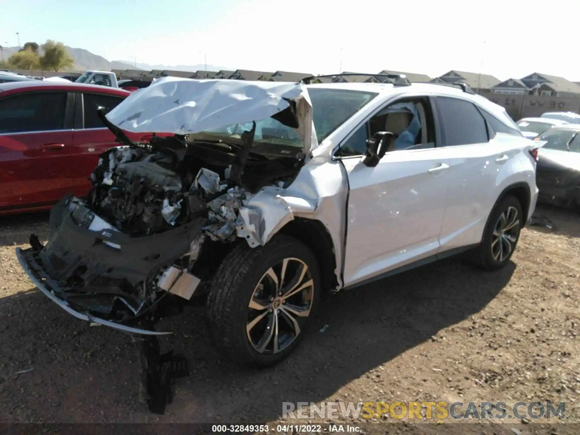 2 Photograph of a damaged car 2T2HZMAA2LC176545 LEXUS RX 2020