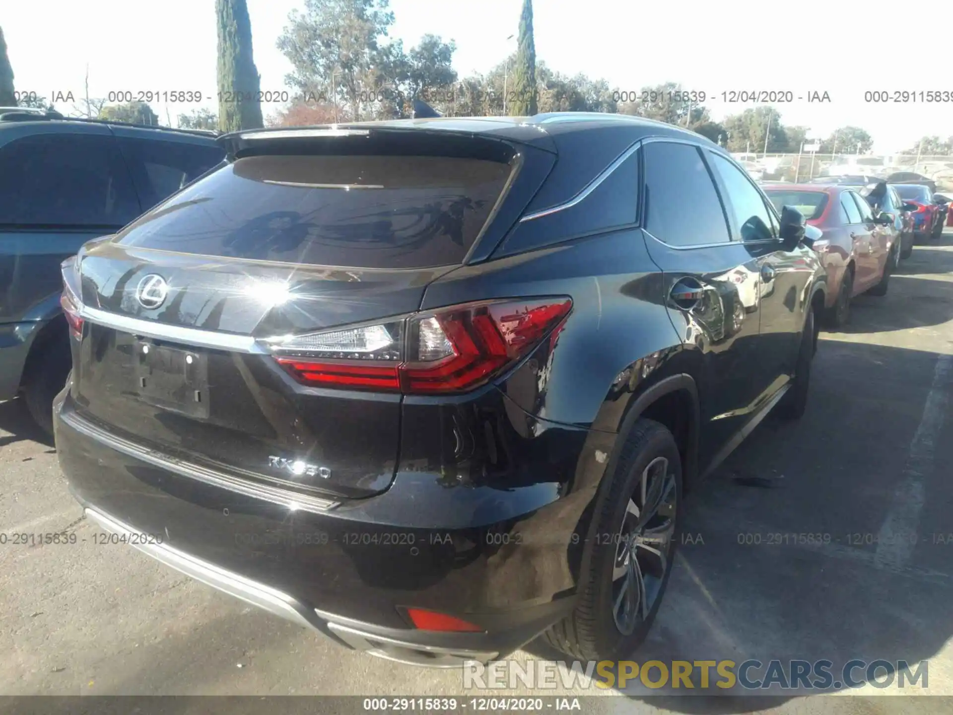 4 Photograph of a damaged car 2T2HZMAA3LC153422 LEXUS RX 2020