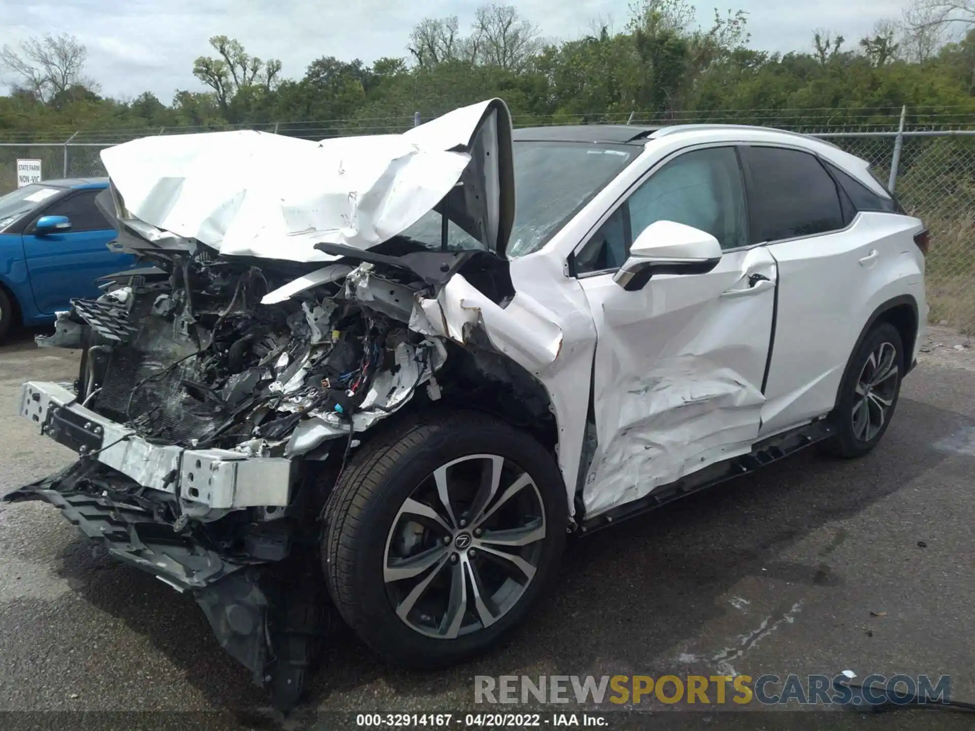 2 Photograph of a damaged car 2T2HZMAA3LC160371 LEXUS RX 2020