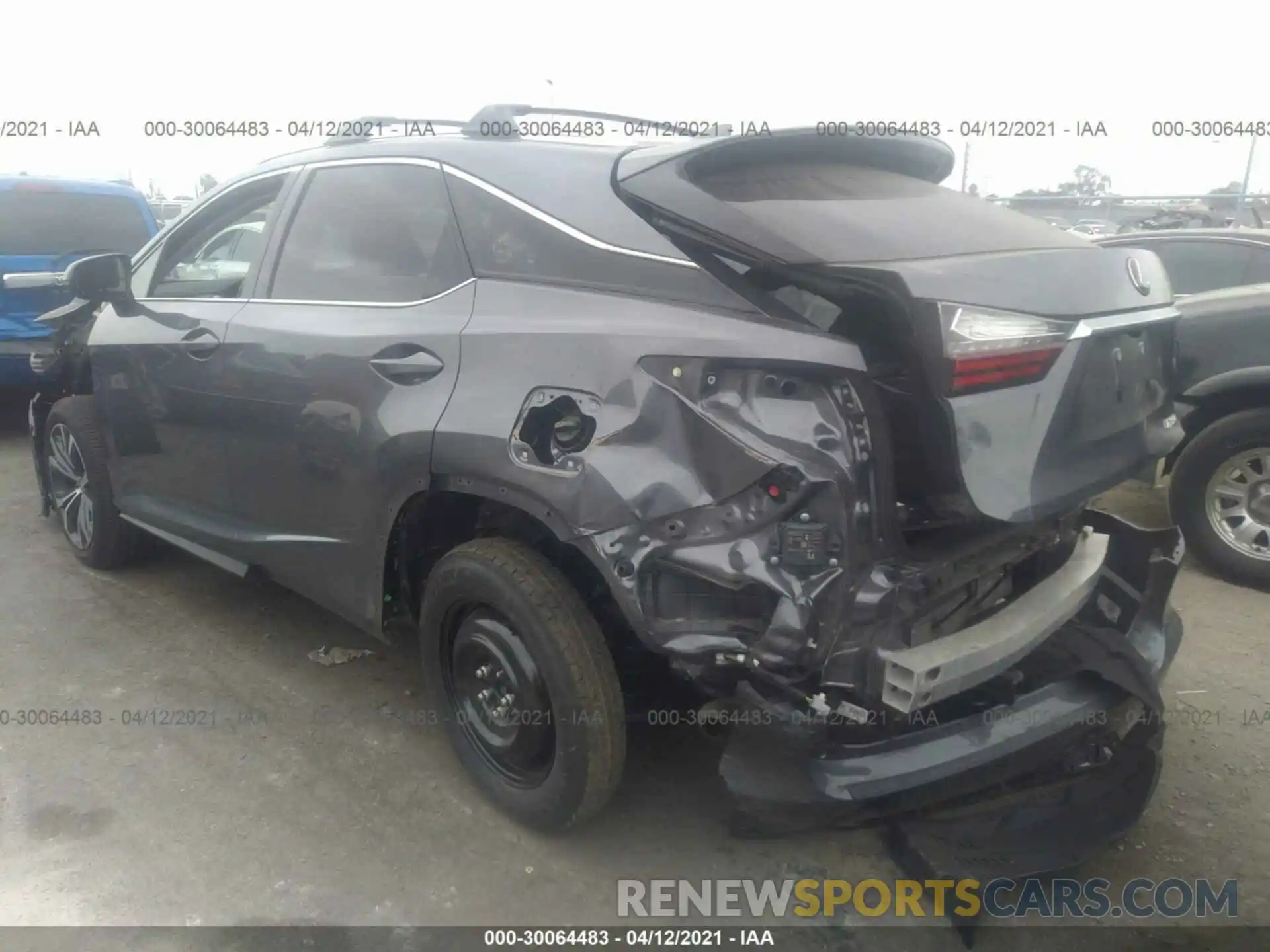 3 Photograph of a damaged car 2T2HZMAA3LC167238 LEXUS RX 2020
